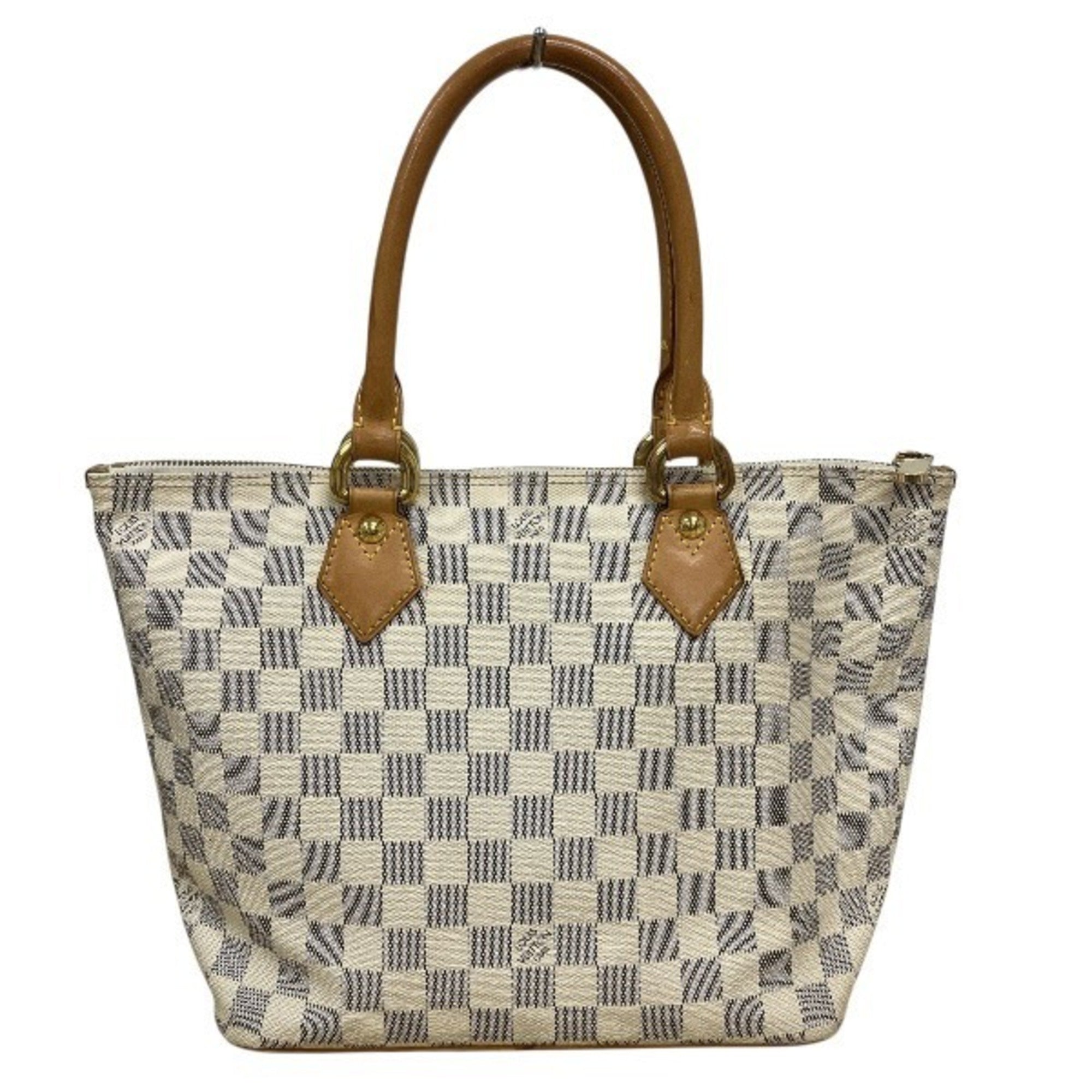 Louis Vuitton White Handbag Tote Bag (Pre-Owned)