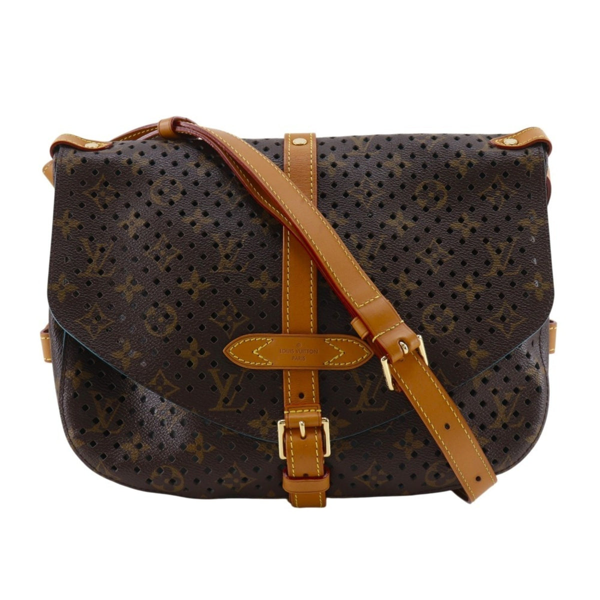 Louis Vuitton Monogram Perfo Brown Monogram Perforated Shoulder Bag (Pre-Owned)
