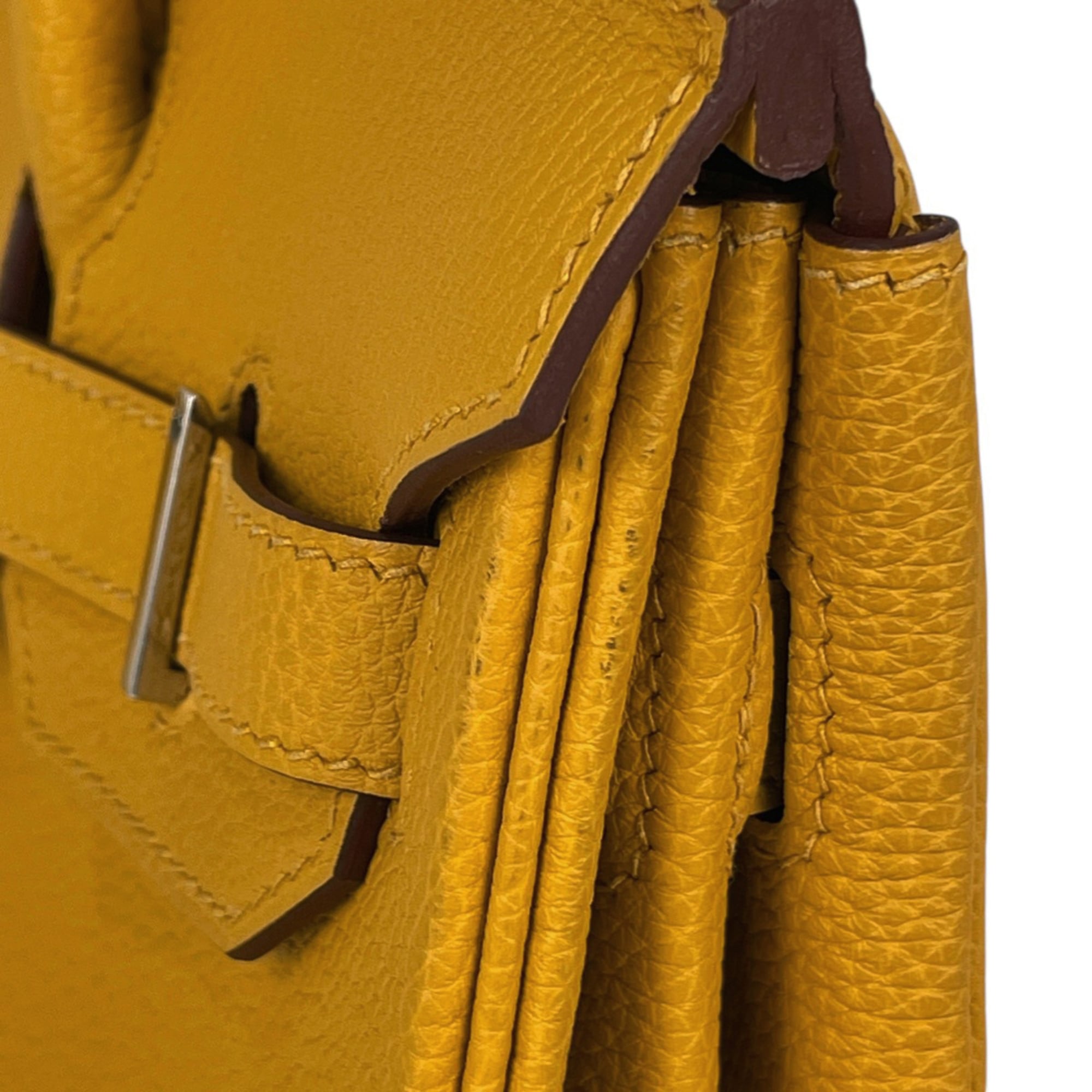 Hermes Birkin Yellow Togo Leather Handbag (Pre-Owned)