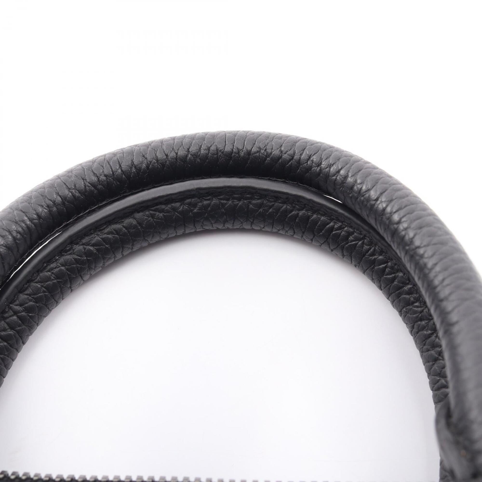 Christian Dior Black Leather Handbag Weekend Bag (Pre-Owned)