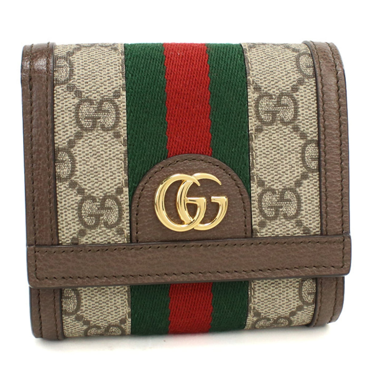 Gucci Beige Gg Supreme Leather Wallet (Bi-Fold) (Pre-Owned)