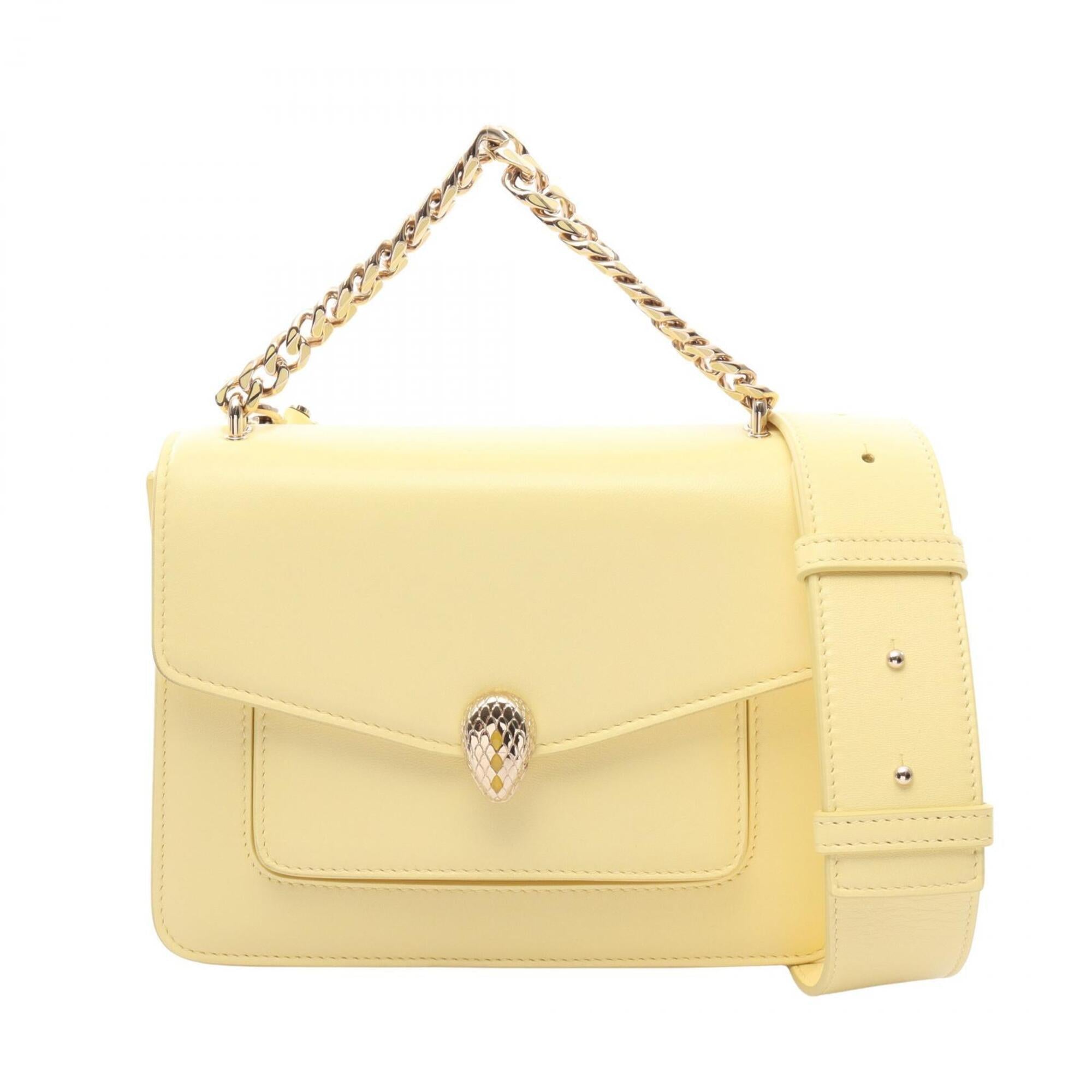 Bvlgari Yellow Leather Handbag (Pre-Owned)