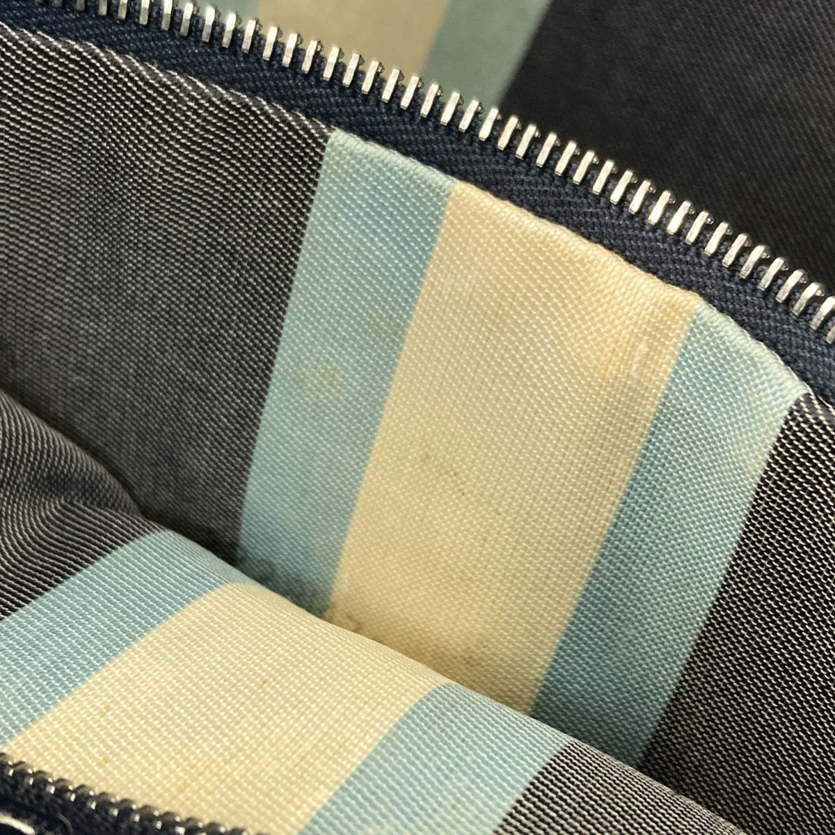 Fendi Blue Canvas Tote Bag (Pre-Owned)