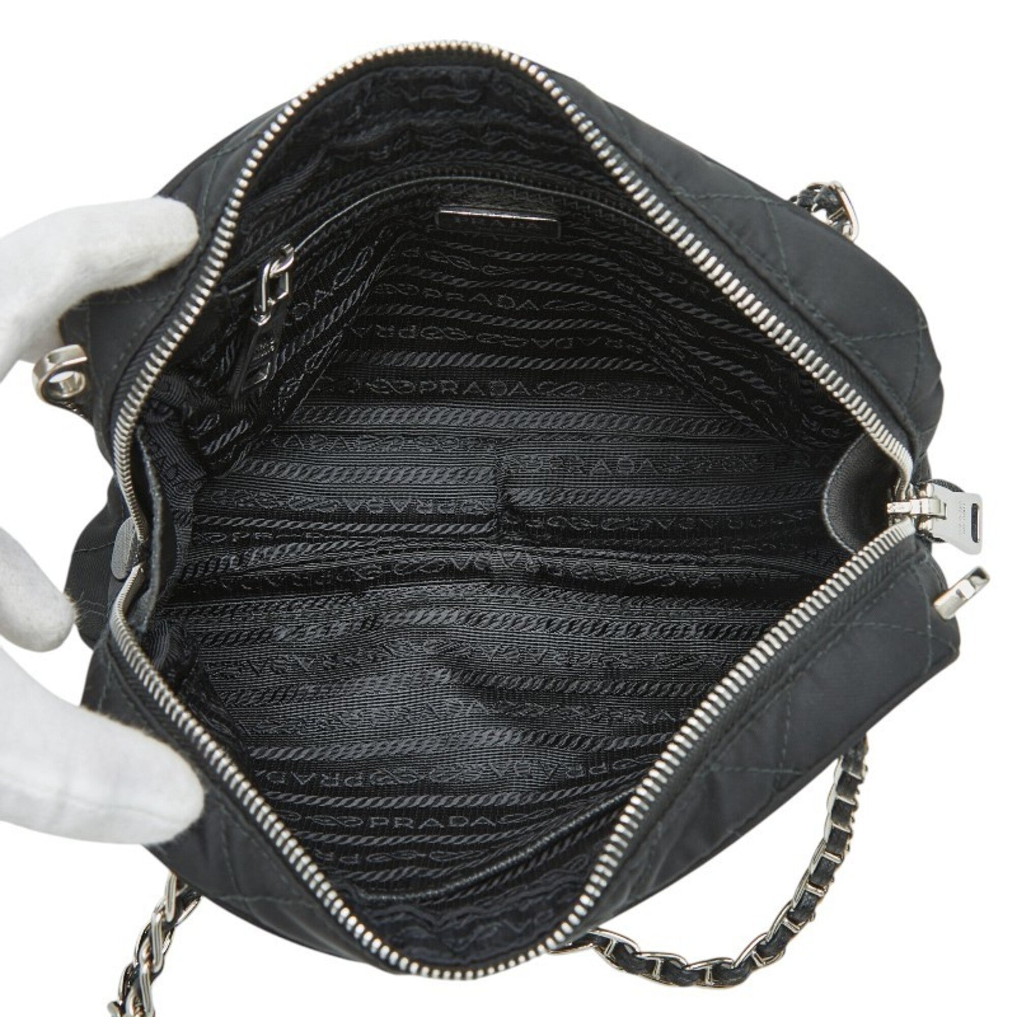 Prada Black Nylon Handbag (Pre-Owned)