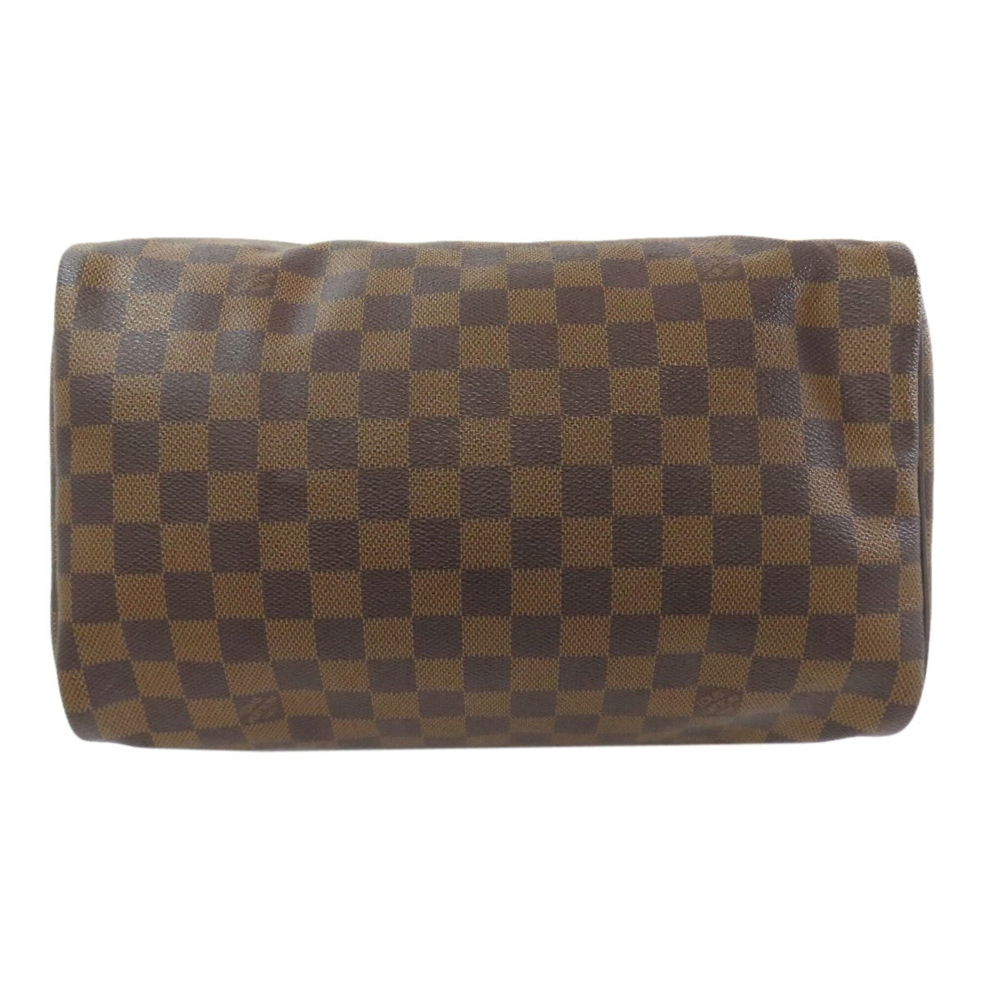 Louis Vuitton Brown Damier Canvas Ebene Damier Canvas Boston Bag (Pre-Owned)