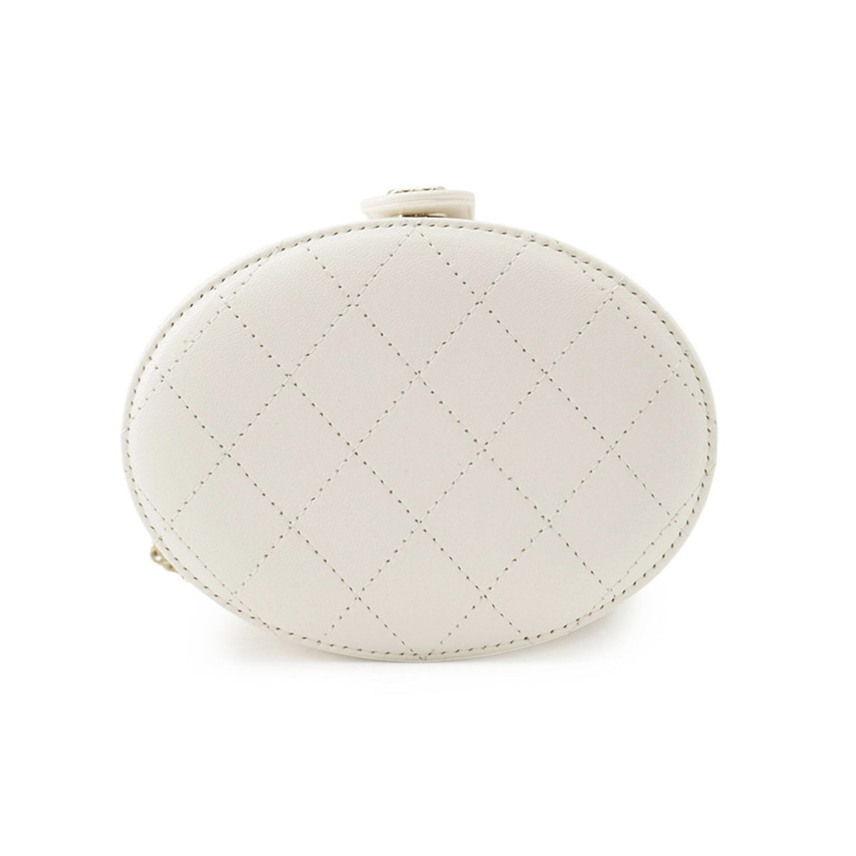 Chanel Champagne Gold White Handbag Shoulder Bag (Pre-Owned)