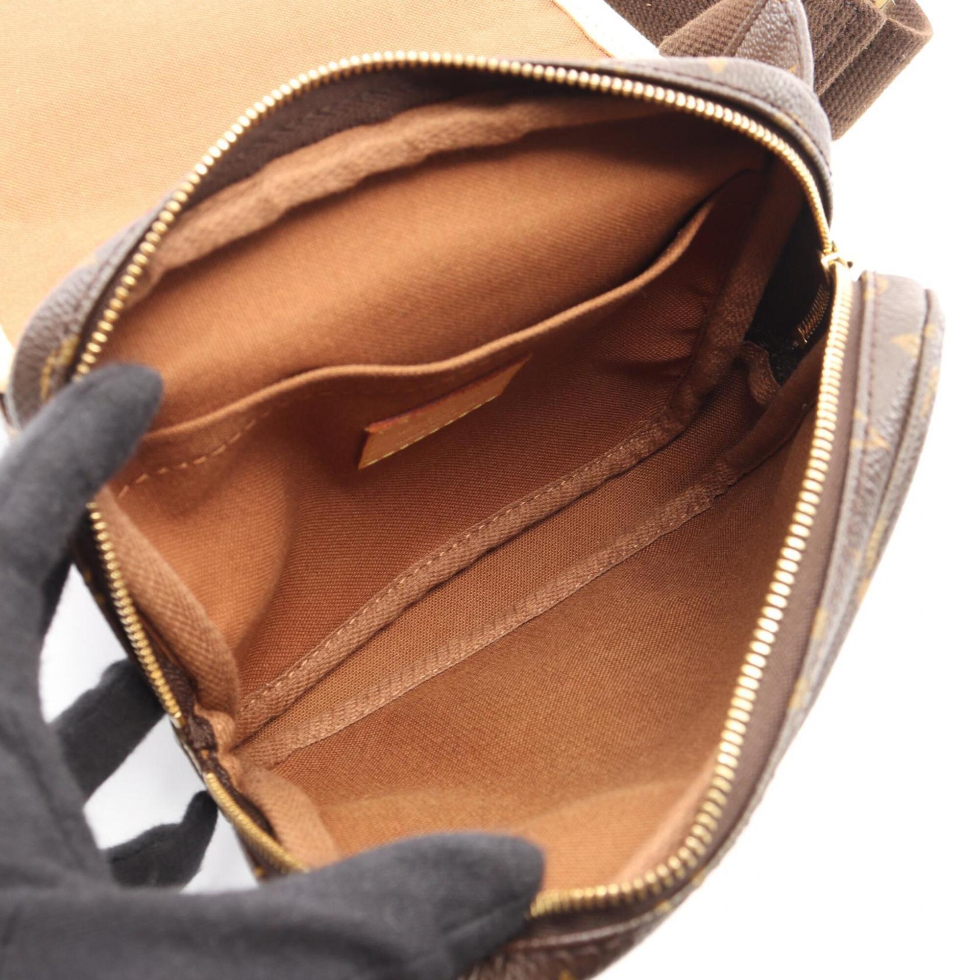 Louis Vuitton Brown Coated Canvas Pvc Monogram Leather Fanny Pack Handbag (Pre-Owned)