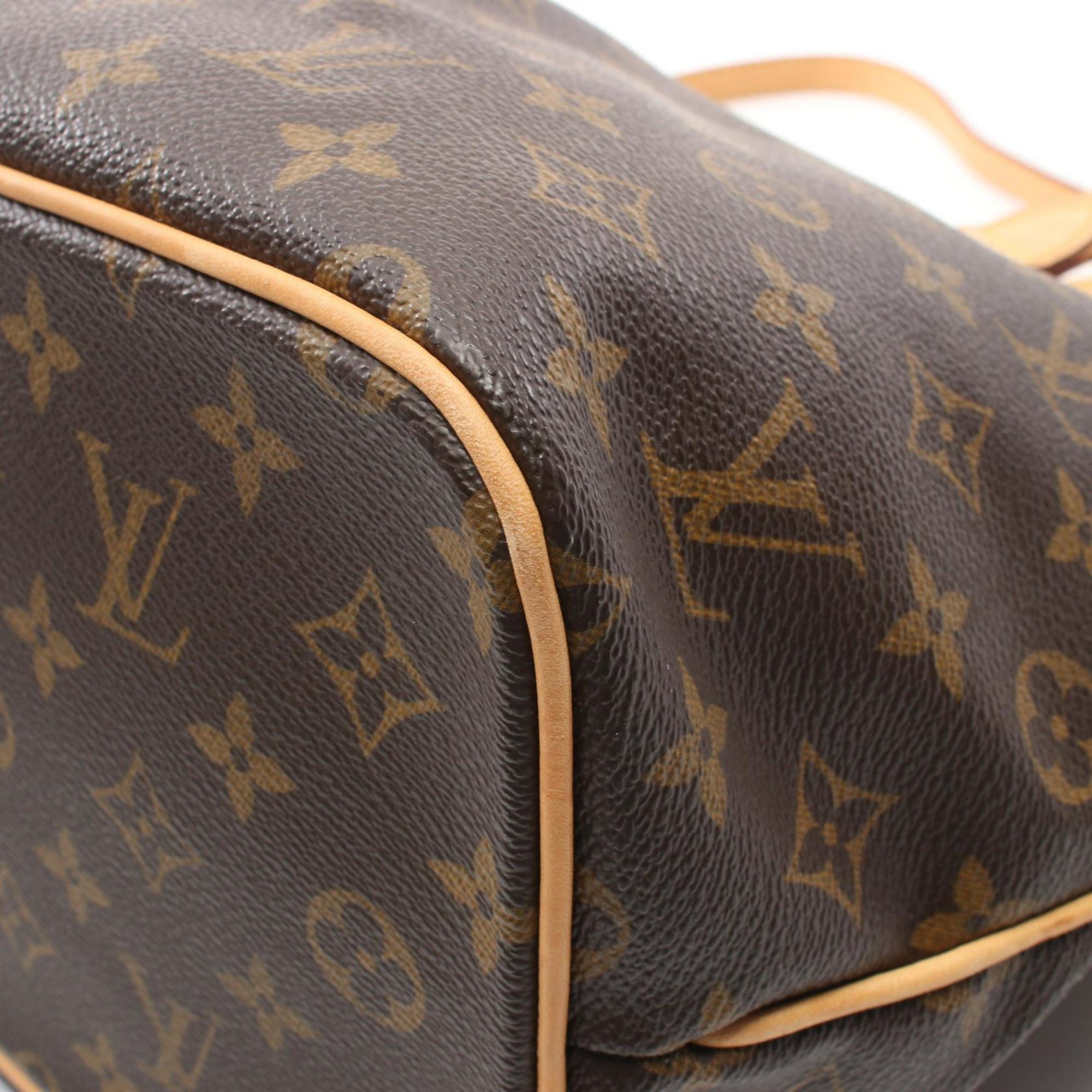 Louis Vuitton Brown Coated Canvas Leather Handbag (Pre-Owned)
