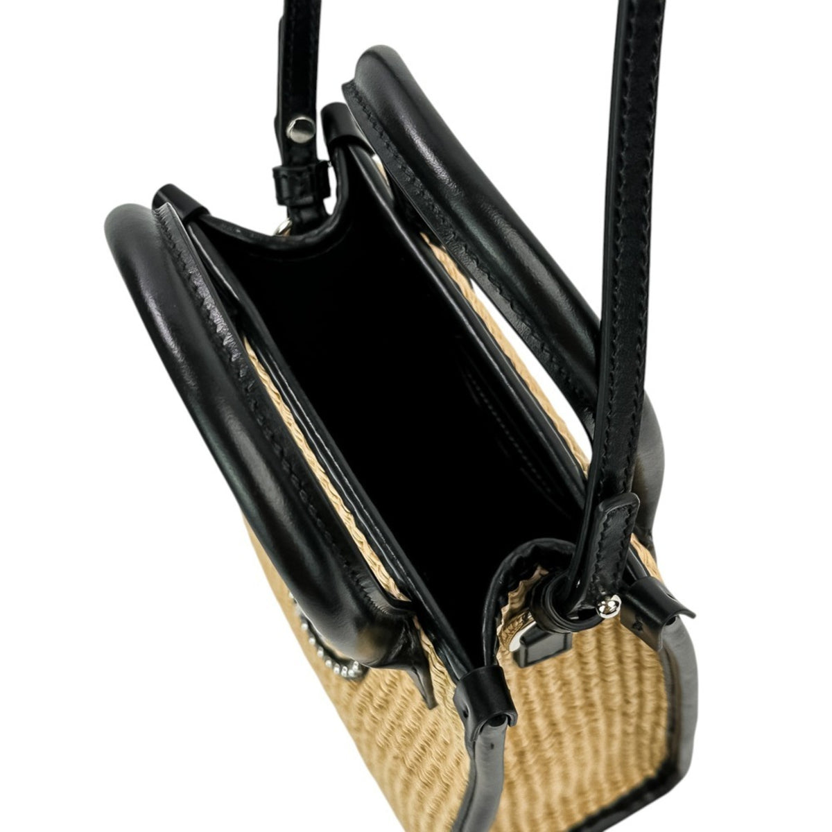 Versace Black Handbag Shoulder Bag Tote Bag (Pre-Owned)
