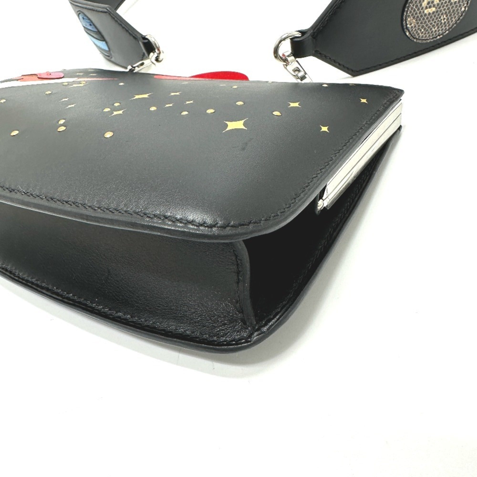 Hermes Black Leather Shoulder Bag (Pre-Owned)