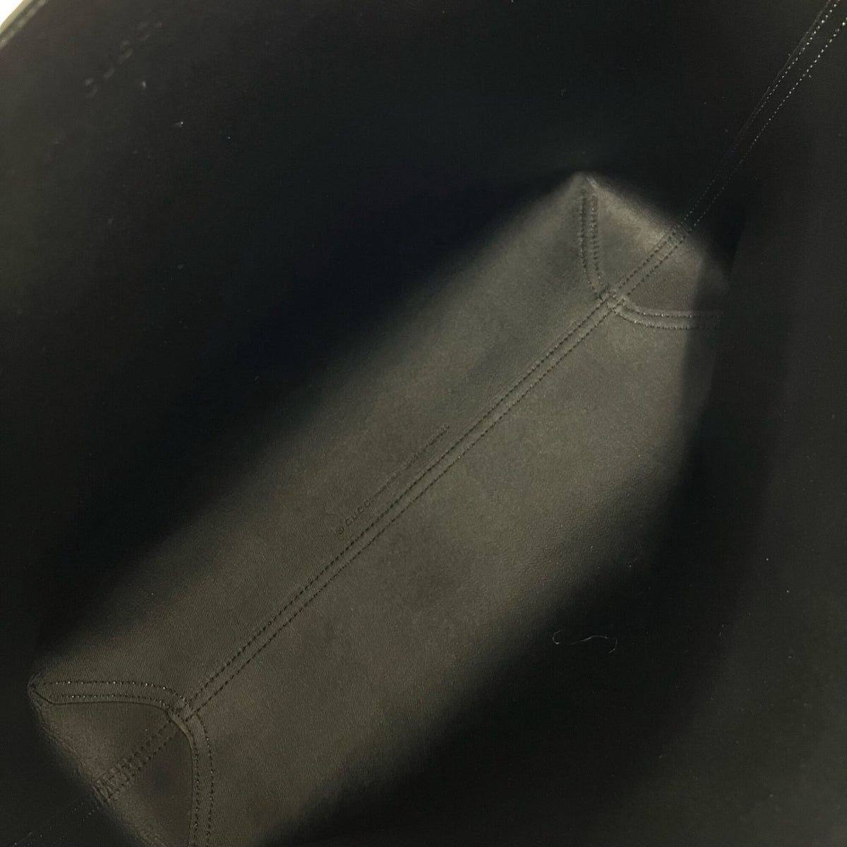 Gucci Black Brown Leather Elastane Tote Bag (Pre-Owned)