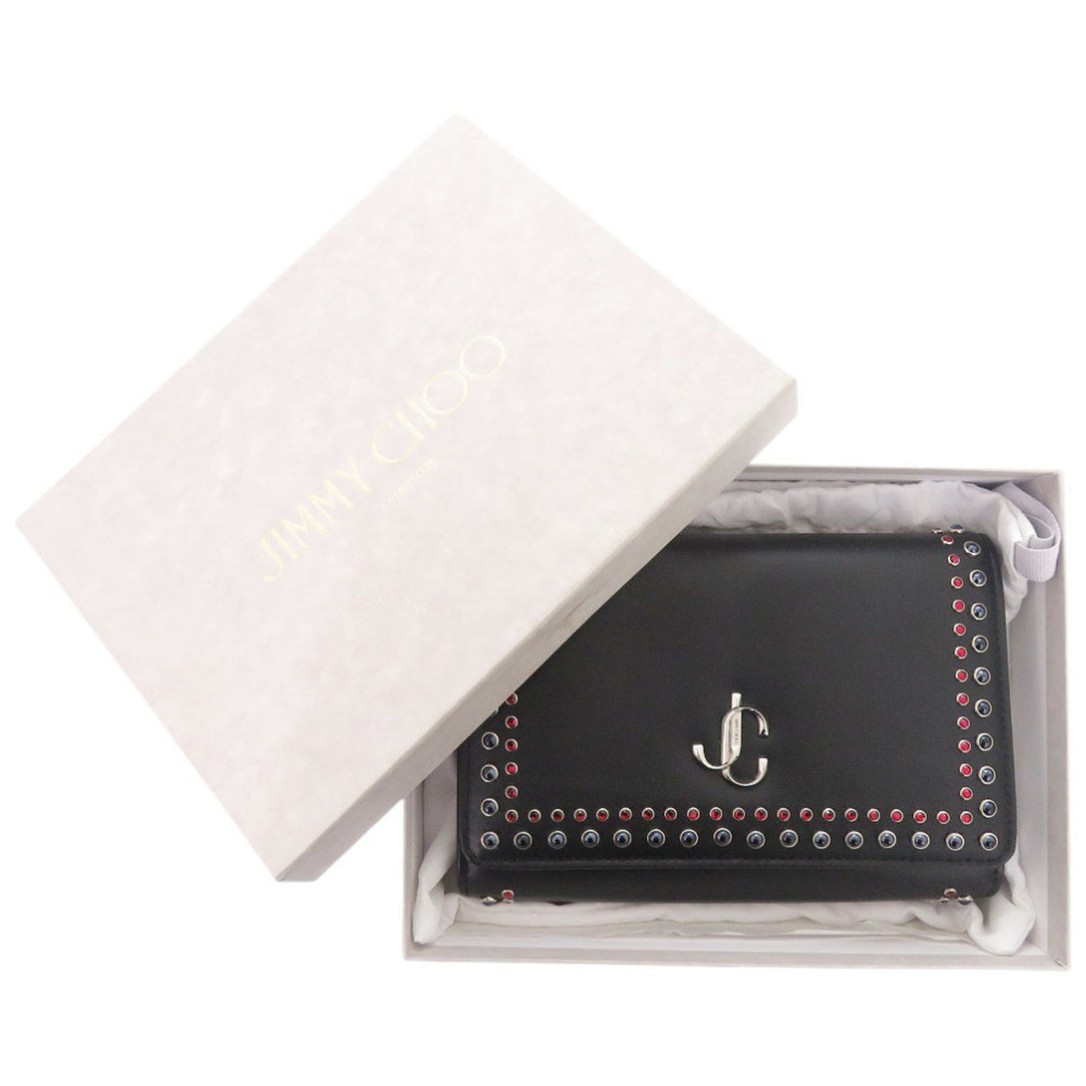 Jimmy Choo Black Leather Shoulder Bag (Pre-Owned)