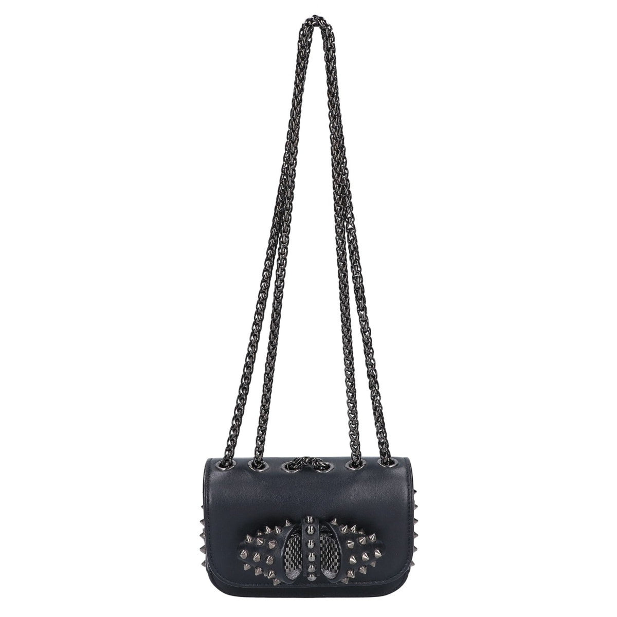 Christian Louboutin Black Leather Shoulder Bag (Pre-Owned)