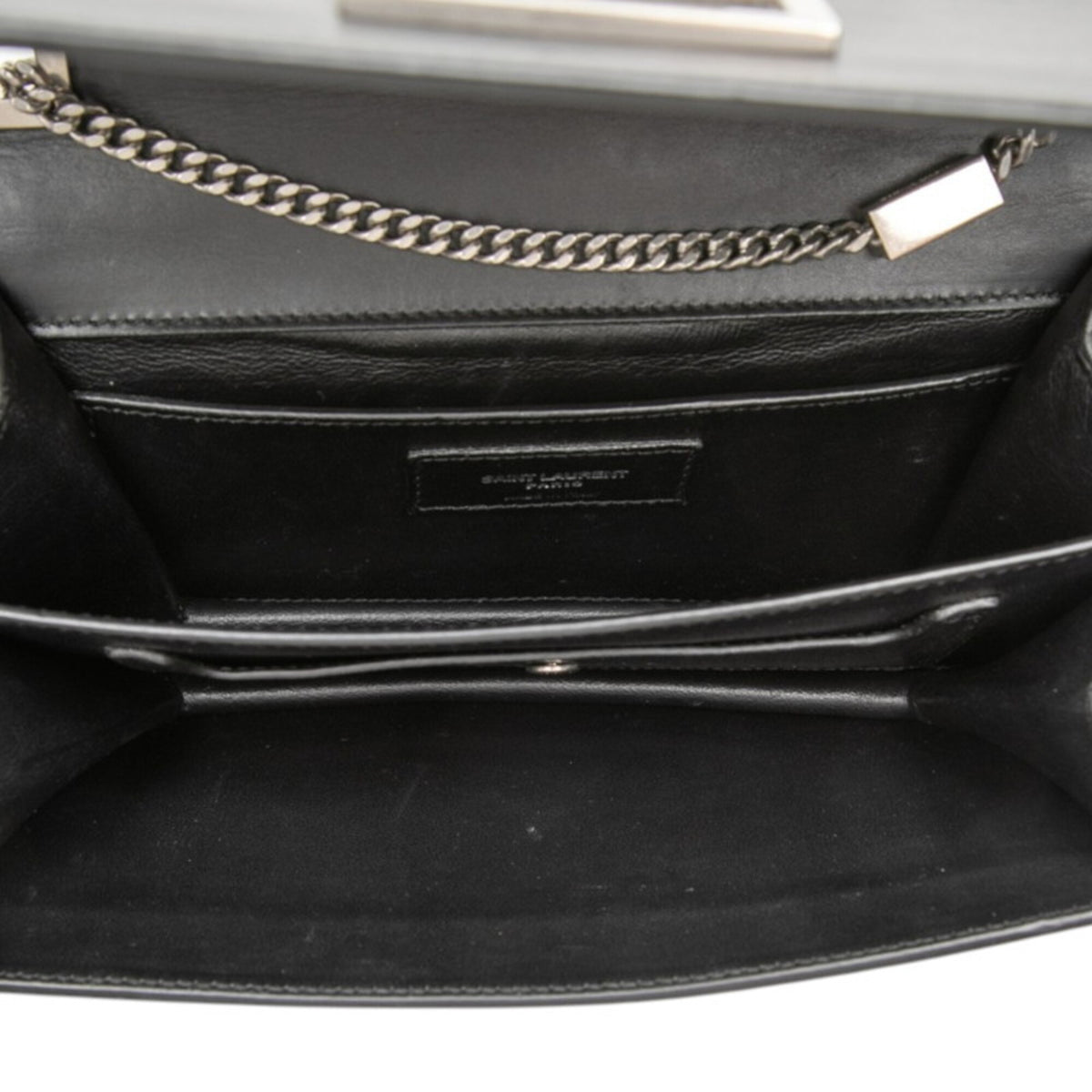 Saint Laurent Black Leather Shoulder Bag (Pre-Owned)
