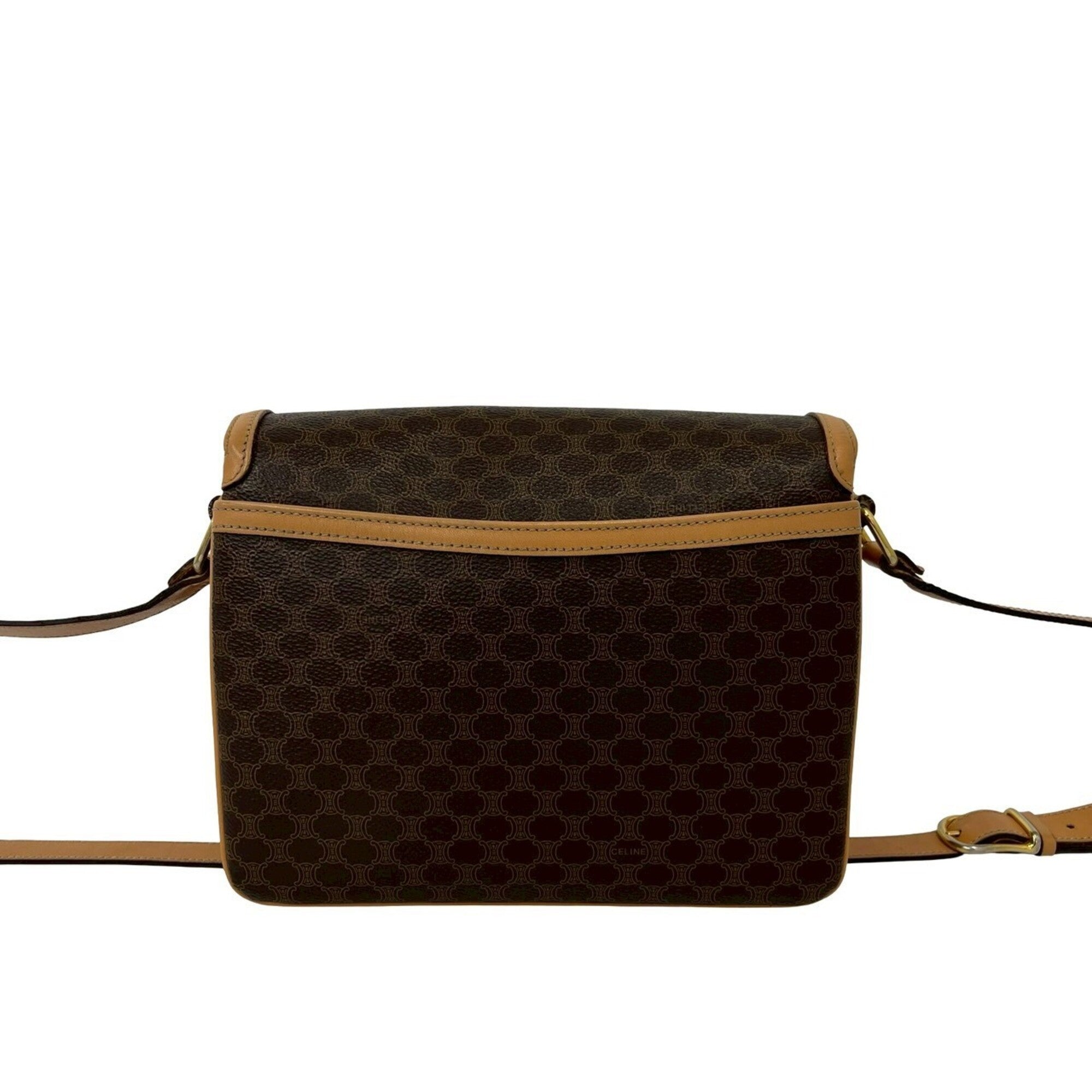 Celine Brown Leather Pvc Shoulder Bag (Pre-Owned)