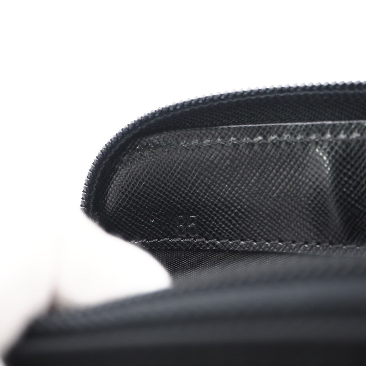 Prada Saffiano Black Nylon Saffiano Long Wallet (Bi-Fold) (Pre-Owned)