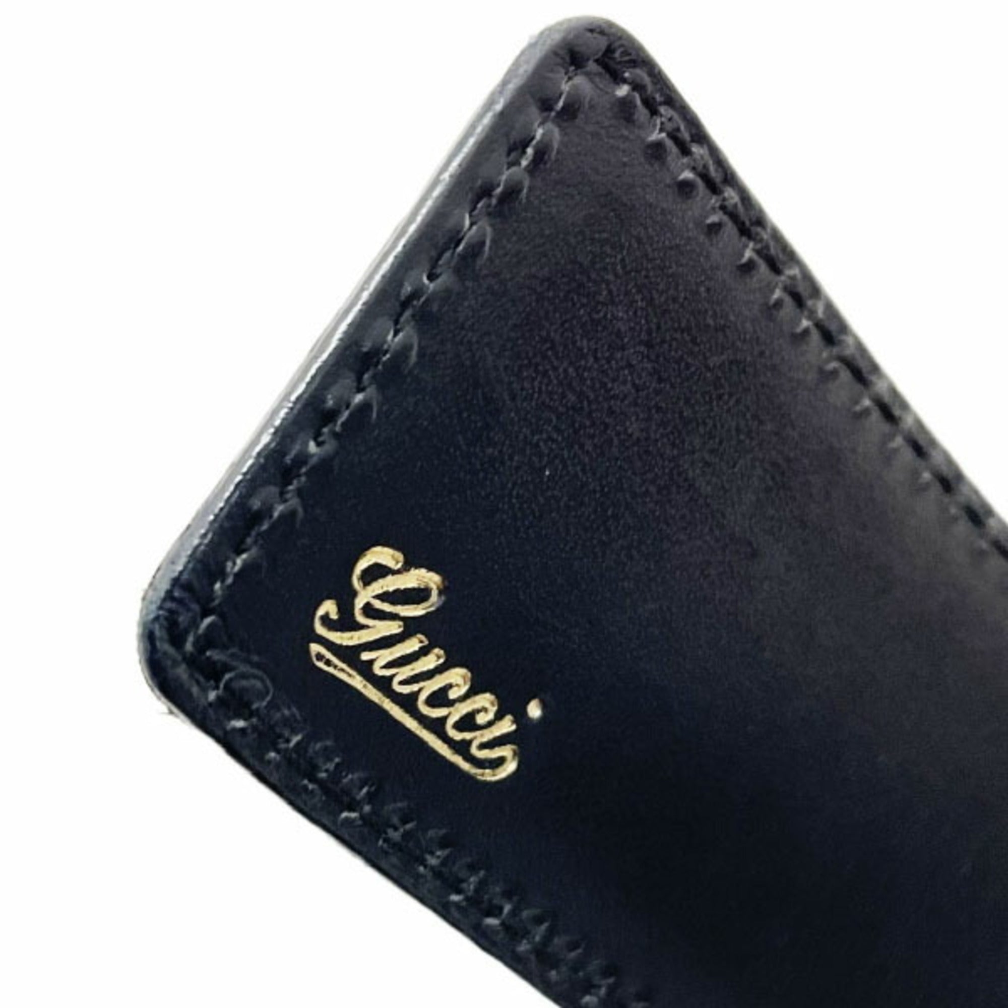 Gucci Black Gold Silver Standard Belt (Pre-Owned)
