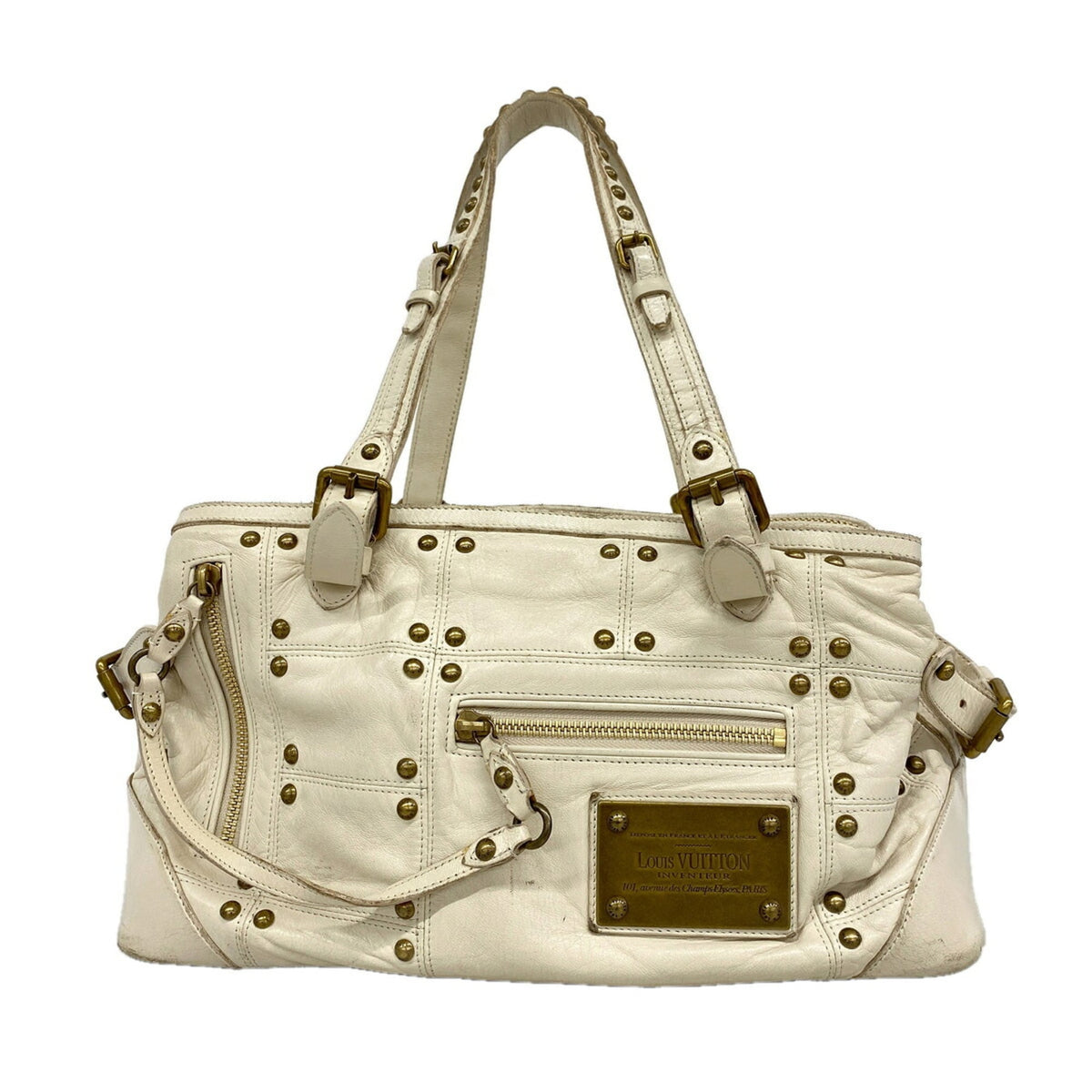 Louis Vuitton Ecru Handbag (Pre-Owned)