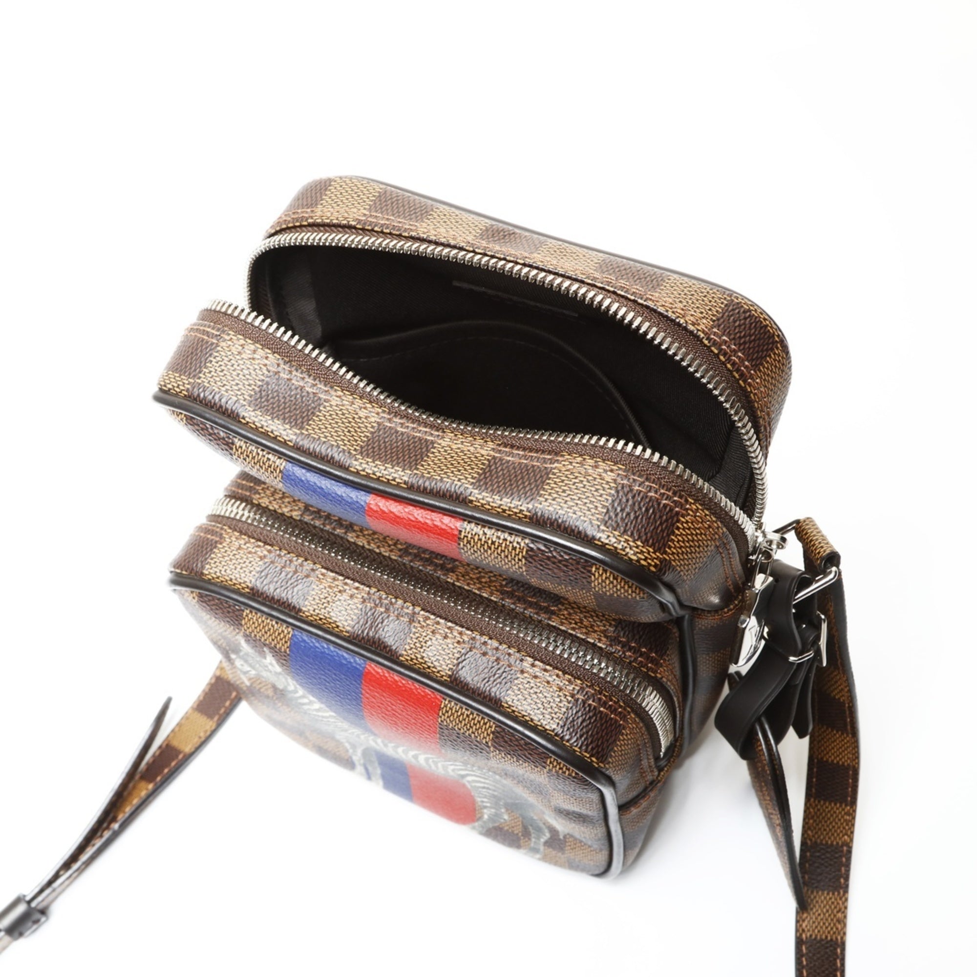 Louis Vuitton Brown Clear Damier Canvas Shoulder Bag (Pre-Owned)