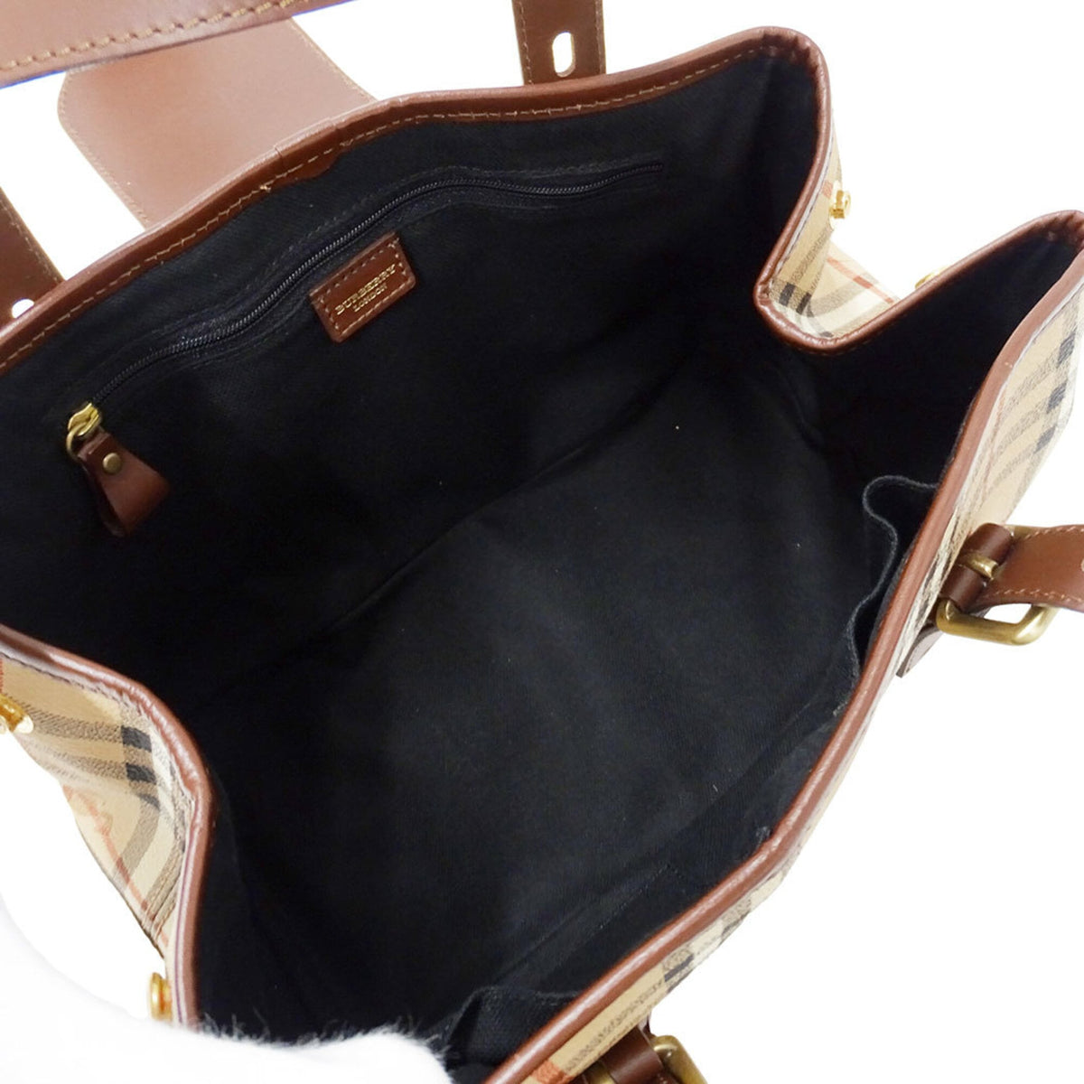 Burberry Beige Pvc Handbag (Pre-Owned)
