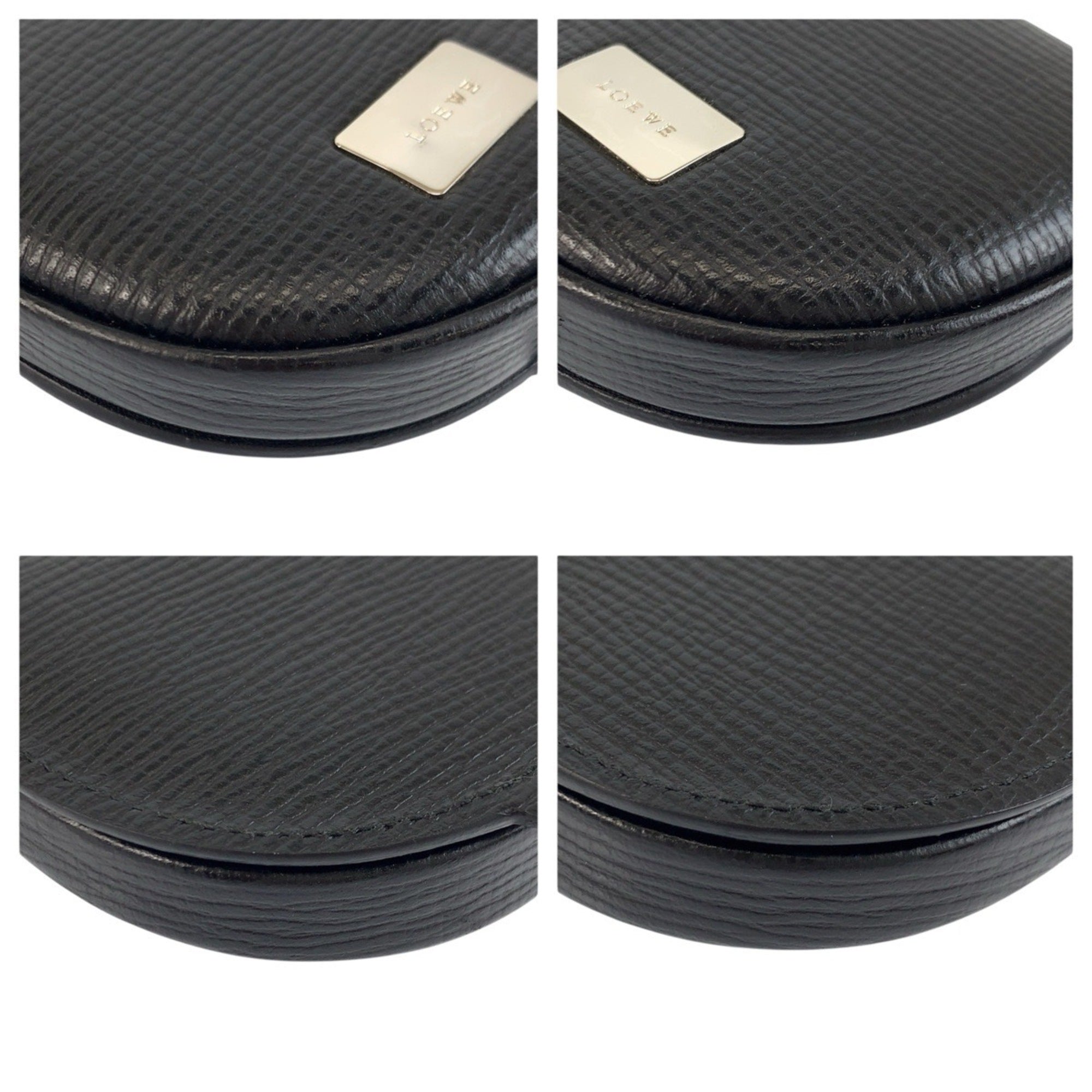 Loewe Black Leather Coin Purse/Coin Case (Pre-Owned)