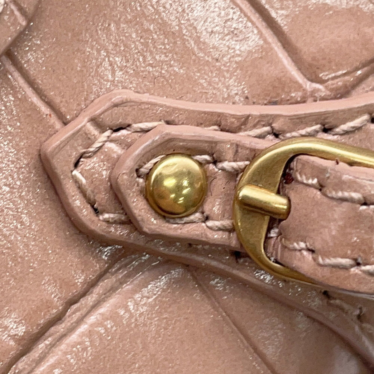 Balenciaga Beige Leather Handbag Shoulder Bag (Pre-Owned)