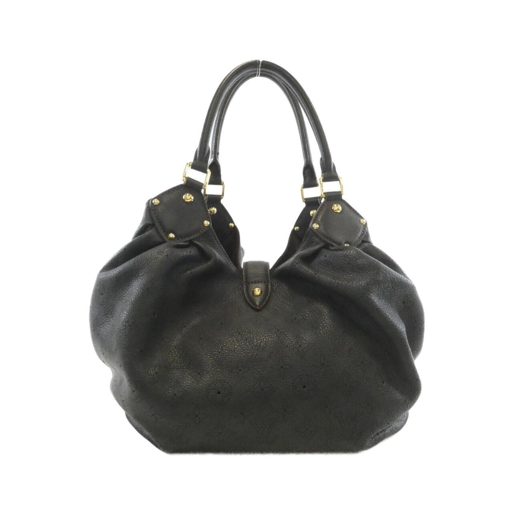 Louis Vuitton Black Leather Shoulder Bag (Pre-Owned)