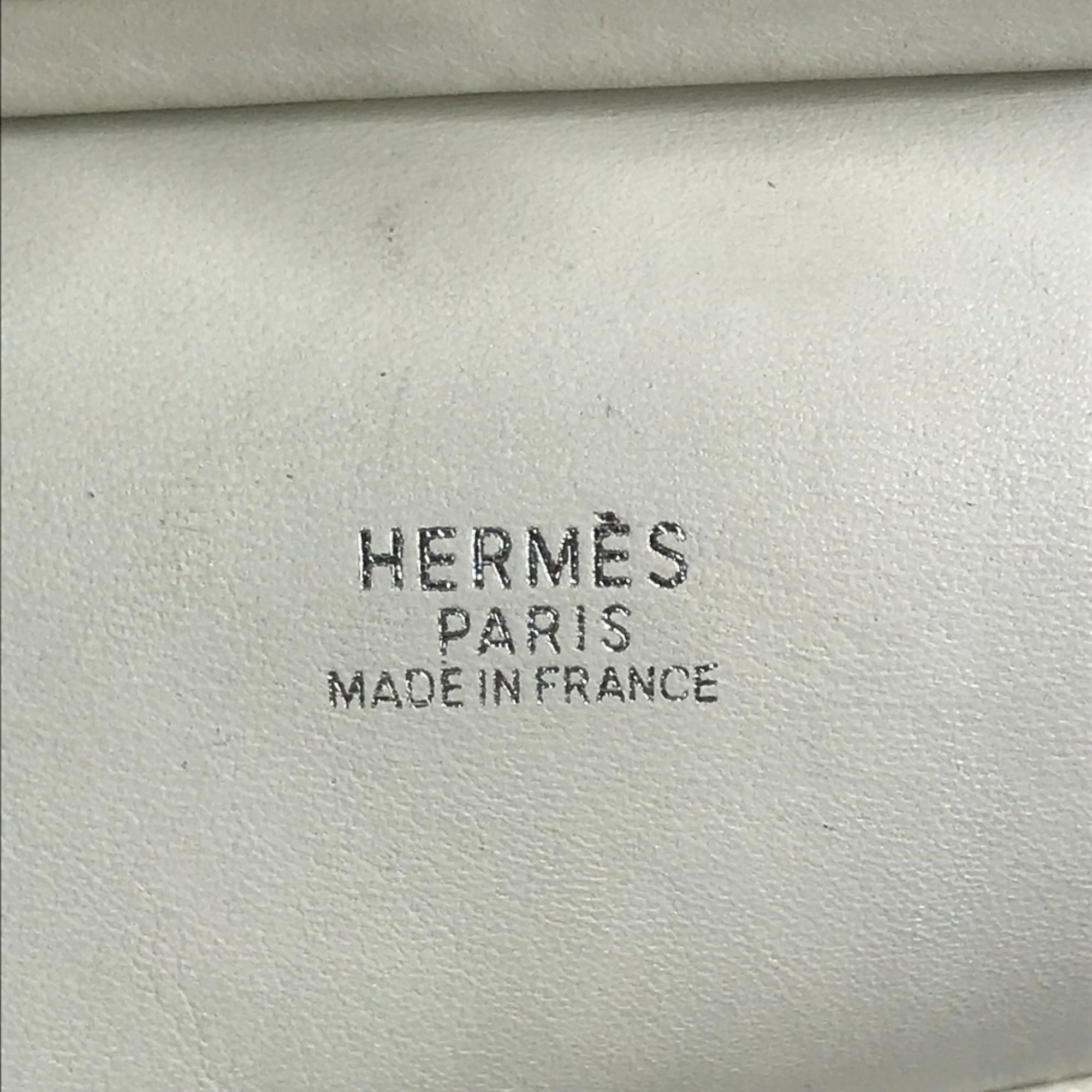Hermes White Taurillon Clemence Leather Boston Bag Handbag (Pre-Owned)