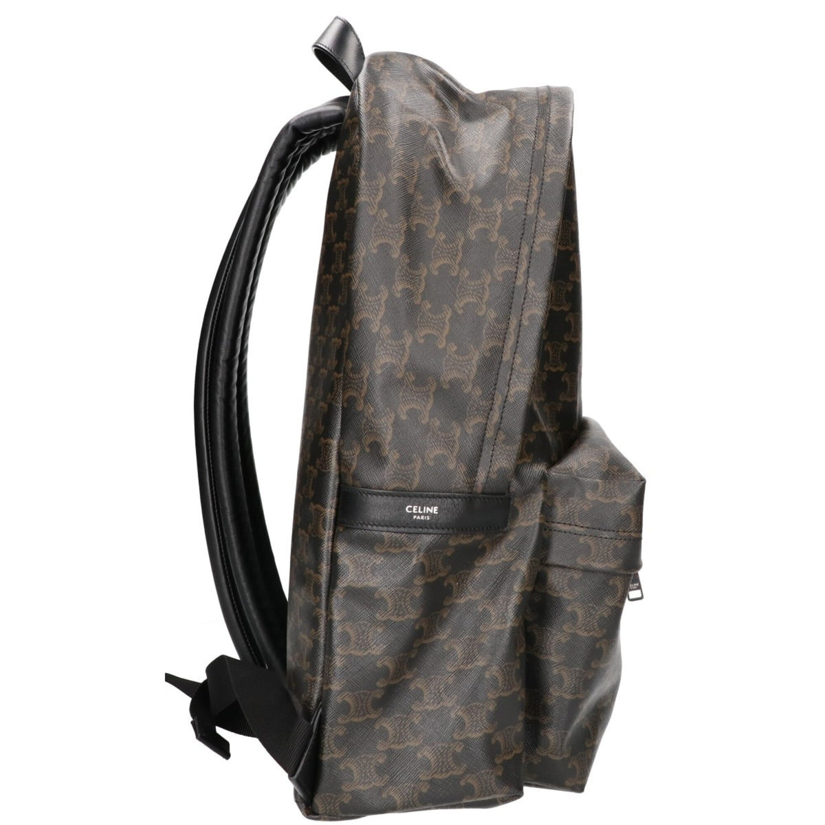 Celine Black Brown Pvc Backpack (Pre-Owned)