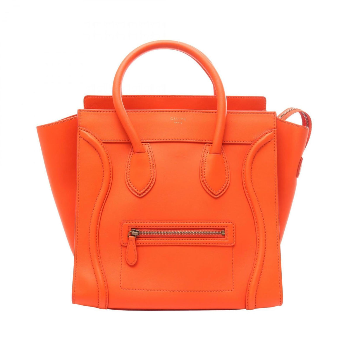 Celine Red Color Leather Handbag (Pre-Owned)