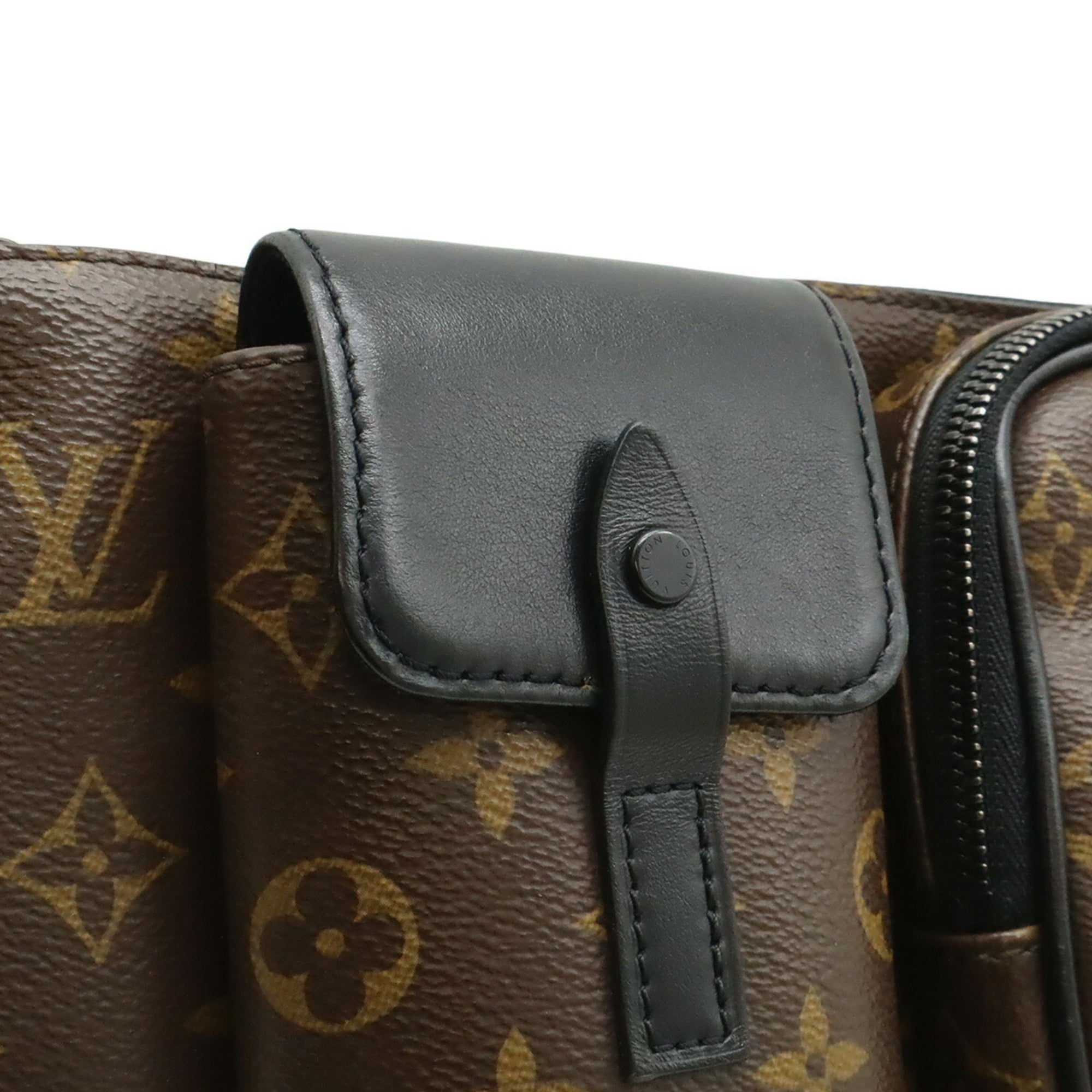 Louis Vuitton Black Brown Monogram Monogram Shoulder Bag Sling Bag (Pre-Owned)