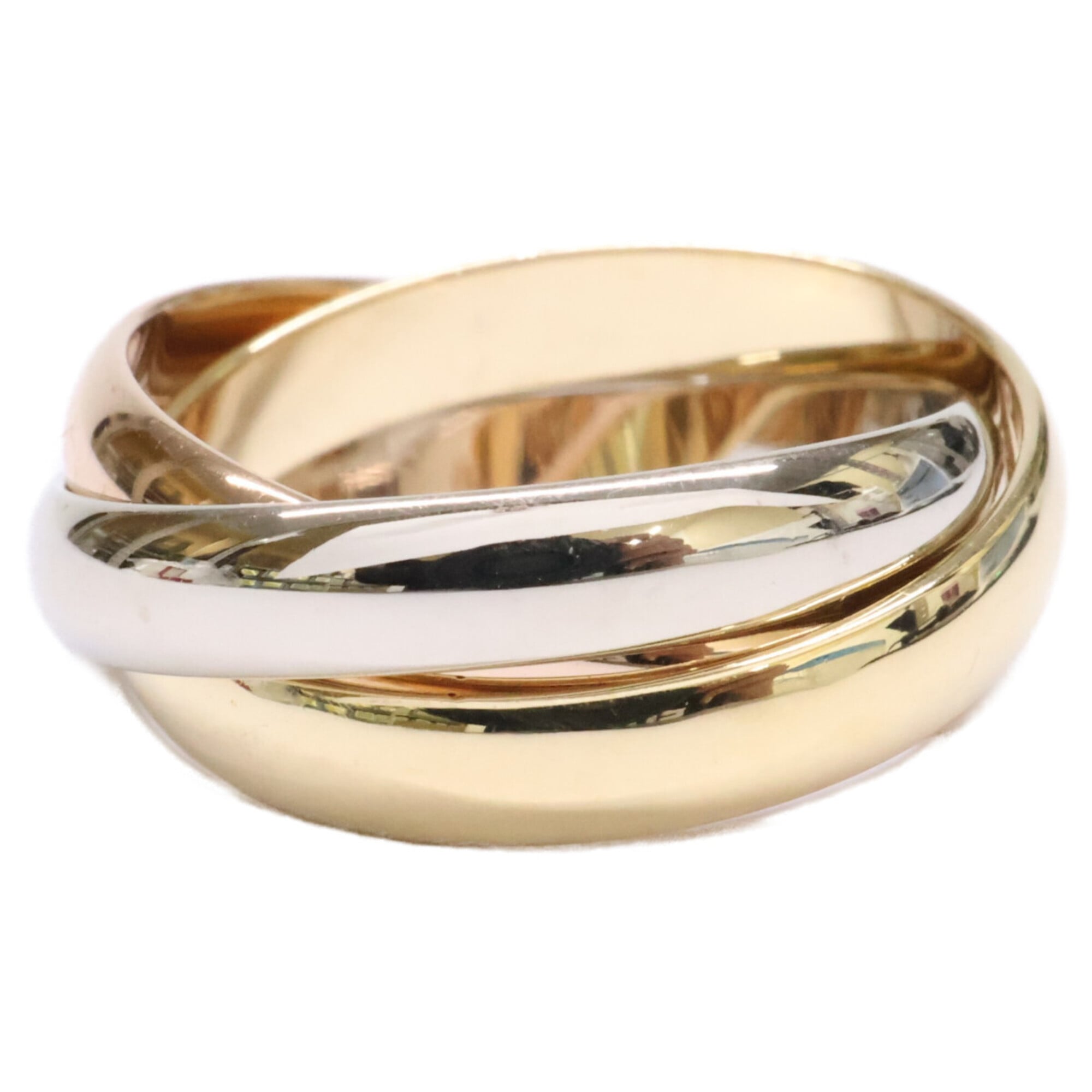 Cartier Pink Gold White Gold Yellow Gold Yellow Gold (18K) Pink Gold (18K) White Gold (18K) Band Ring (Pre-Owned)