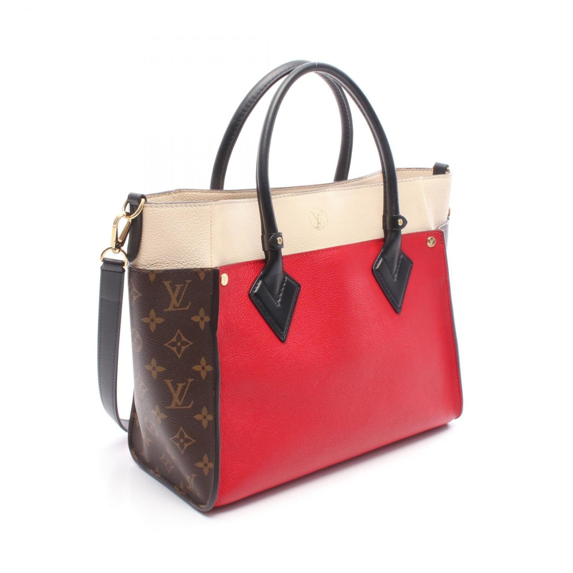 Louis Vuitton Brown Monogram Multi-Color Red Color Rouge Monogram Coated Canvas Handbag (Pre-Owned)