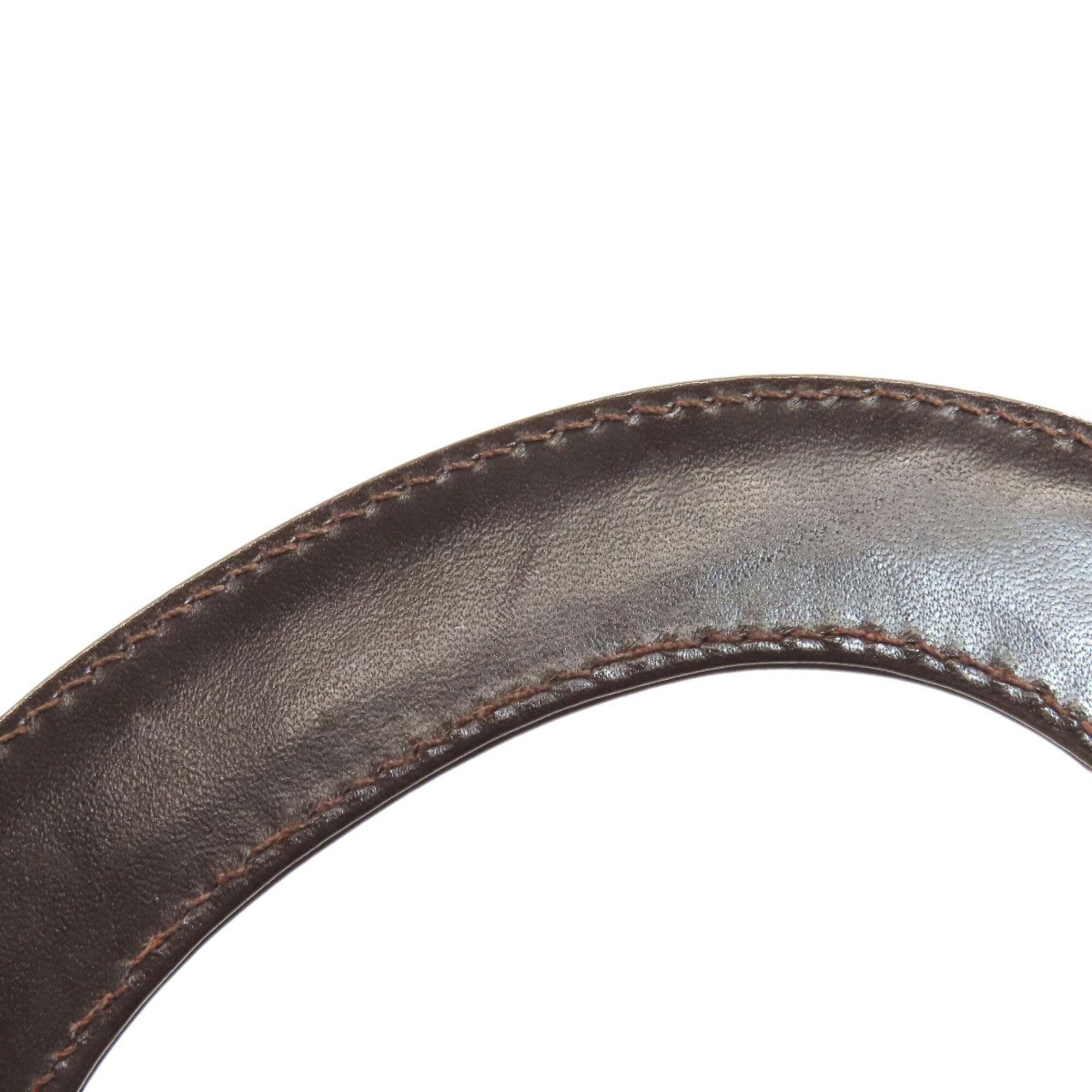 Fendi Brown Canvas Leather Handbag (Pre-Owned)