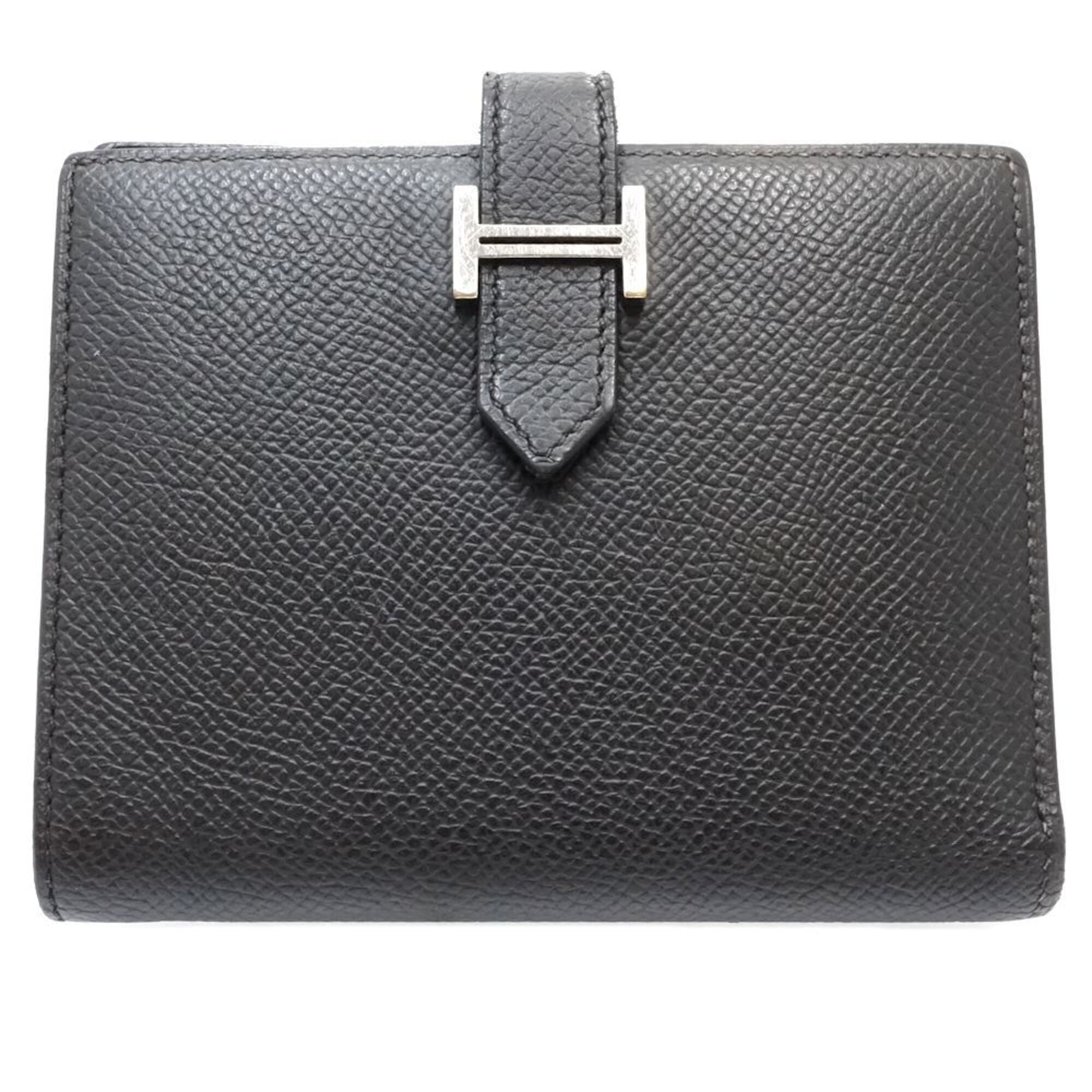 Hermes Black Epsom Leather Wallet (Bi-Fold) (Pre-Owned)