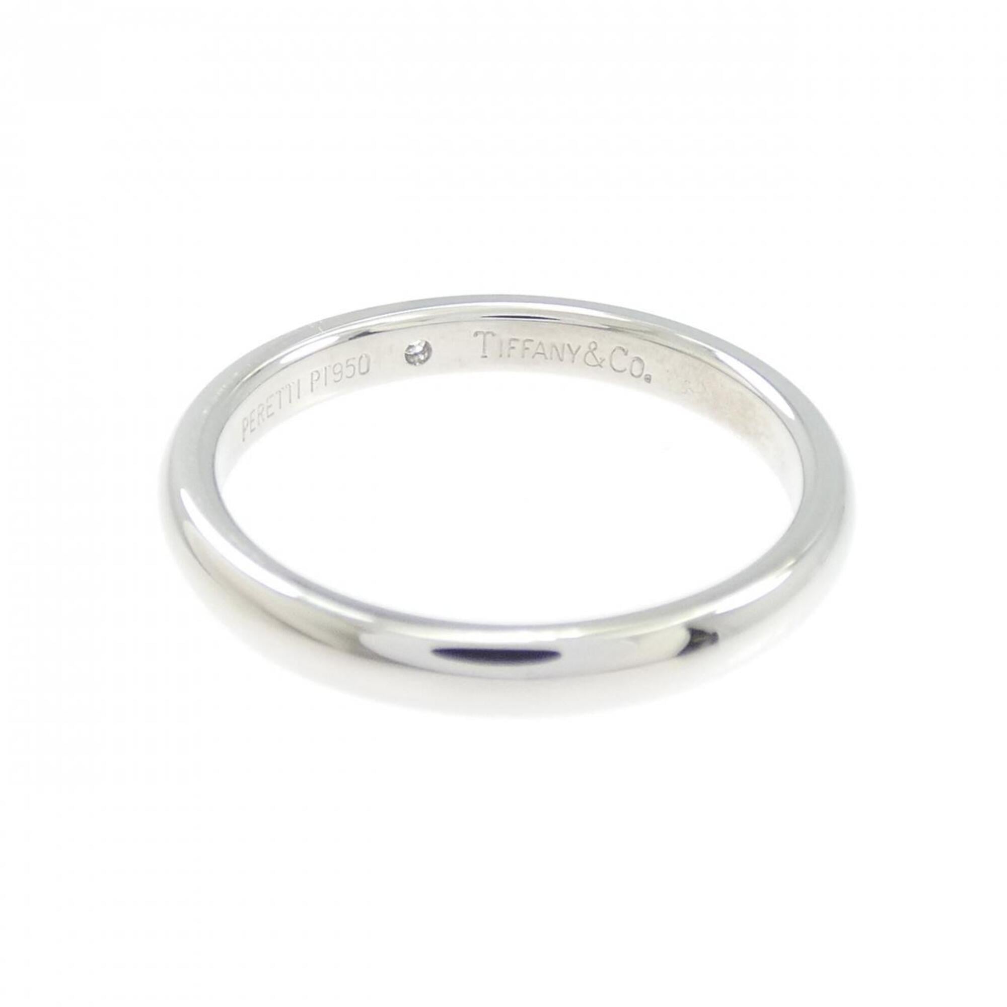 Tiffany Platinum Platinum 950 Band Ring (Pre-Owned)