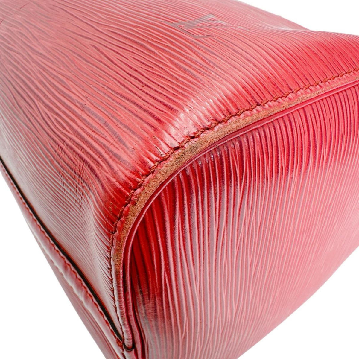 Louis Vuitton Castilian Red Red Color Epi Leather Handbag (Pre-Owned)
