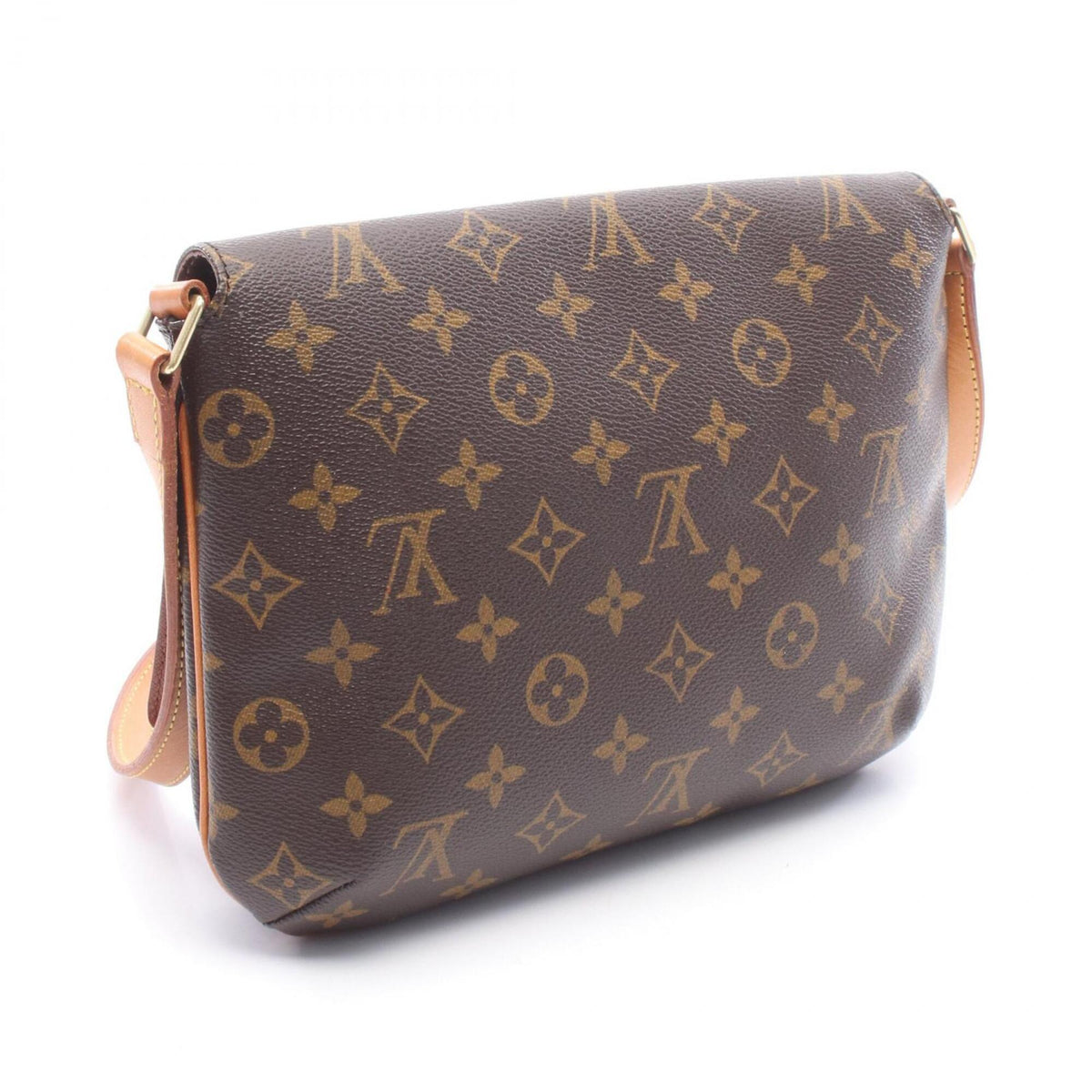 Louis Vuitton Monogram Brown Coated Canvas Leather Shoulder Bag (Pre-Owned)