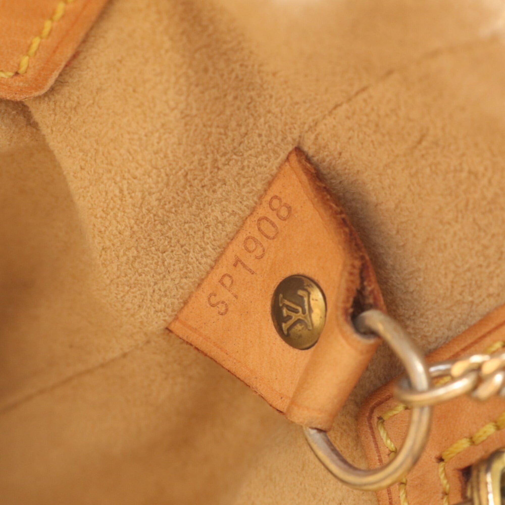 Louis Vuitton Natural Leather Handbag Pouch Shoulder Bag Tote Bag (Pre-Owned)