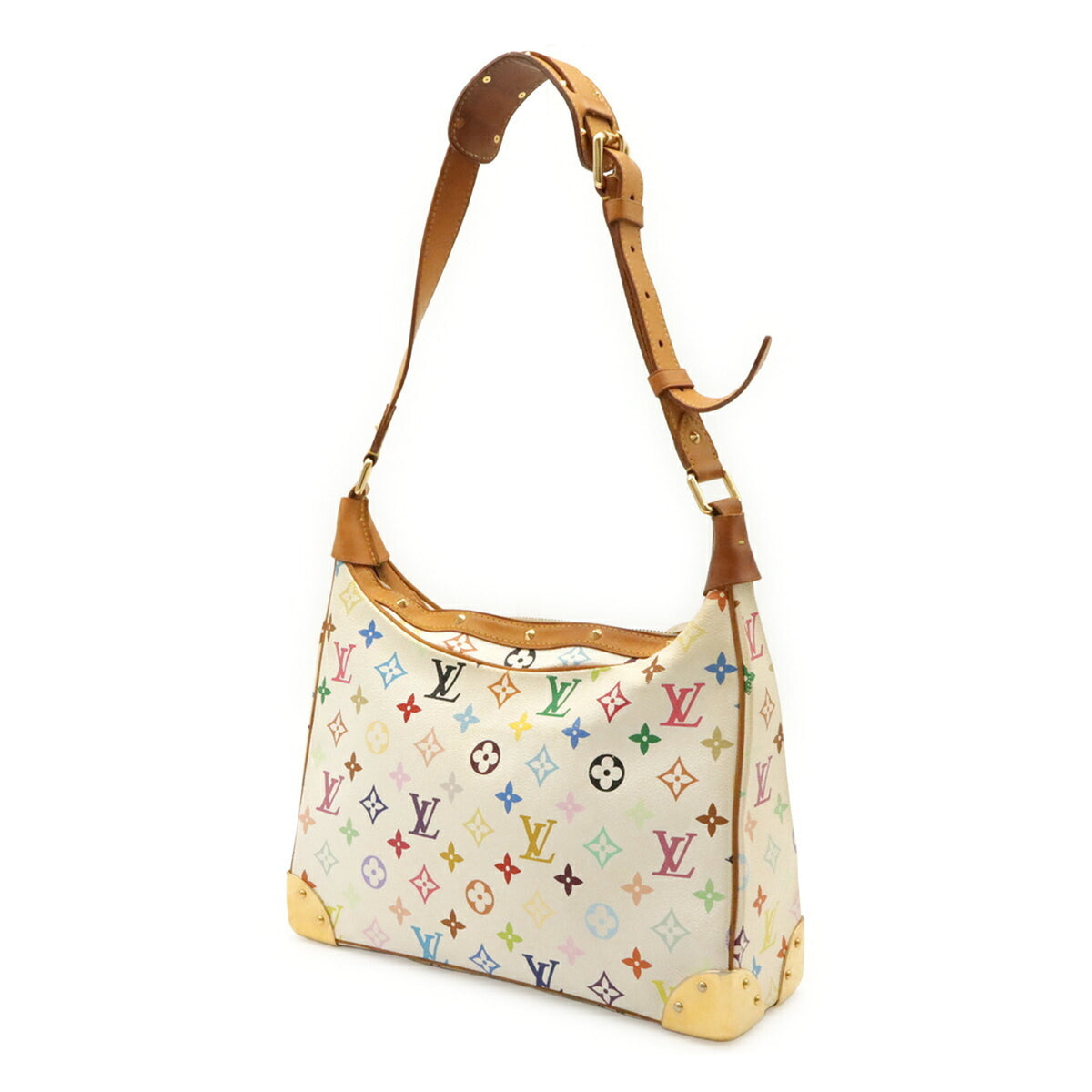 Louis Vuitton Blanc Monogram Multi-Color Yellow Monogram Multicolore Shoulder Bag (Pre-Owned)