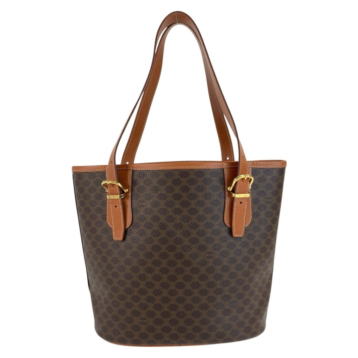 Celine Brown Pvc Leather Shoulder Bag Tote Bag (Pre-Owned)