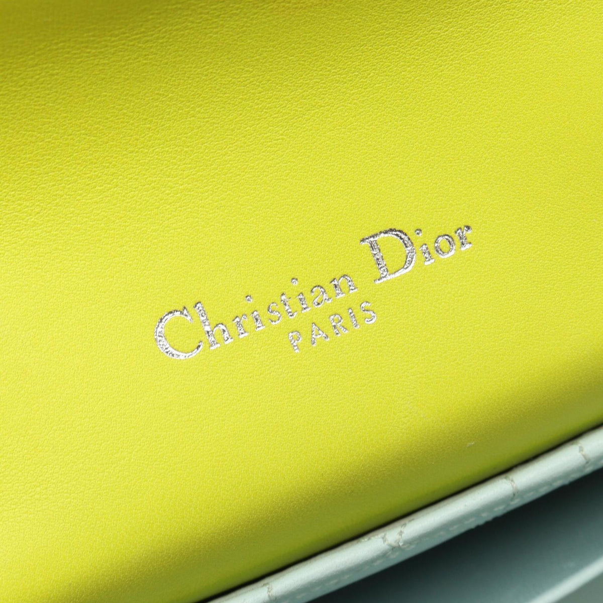 Christian Dior Green Leather Handbag Shoulder Bag (Pre-Owned)