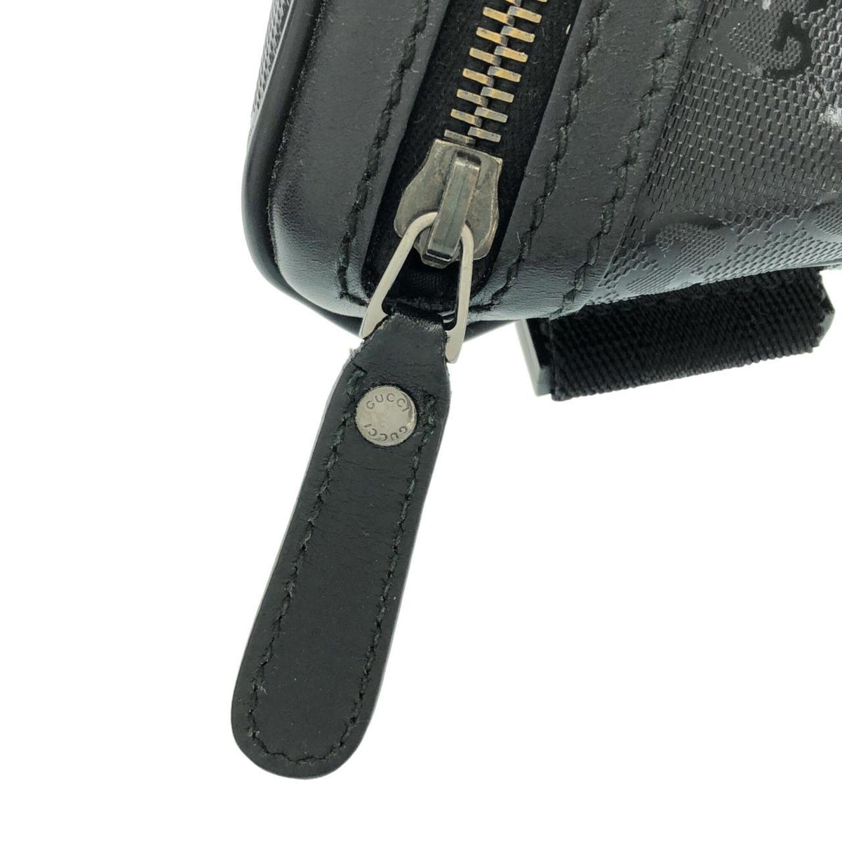 Unspecified Black Coated Canvas Fanny Pack (Pre-Owned)
