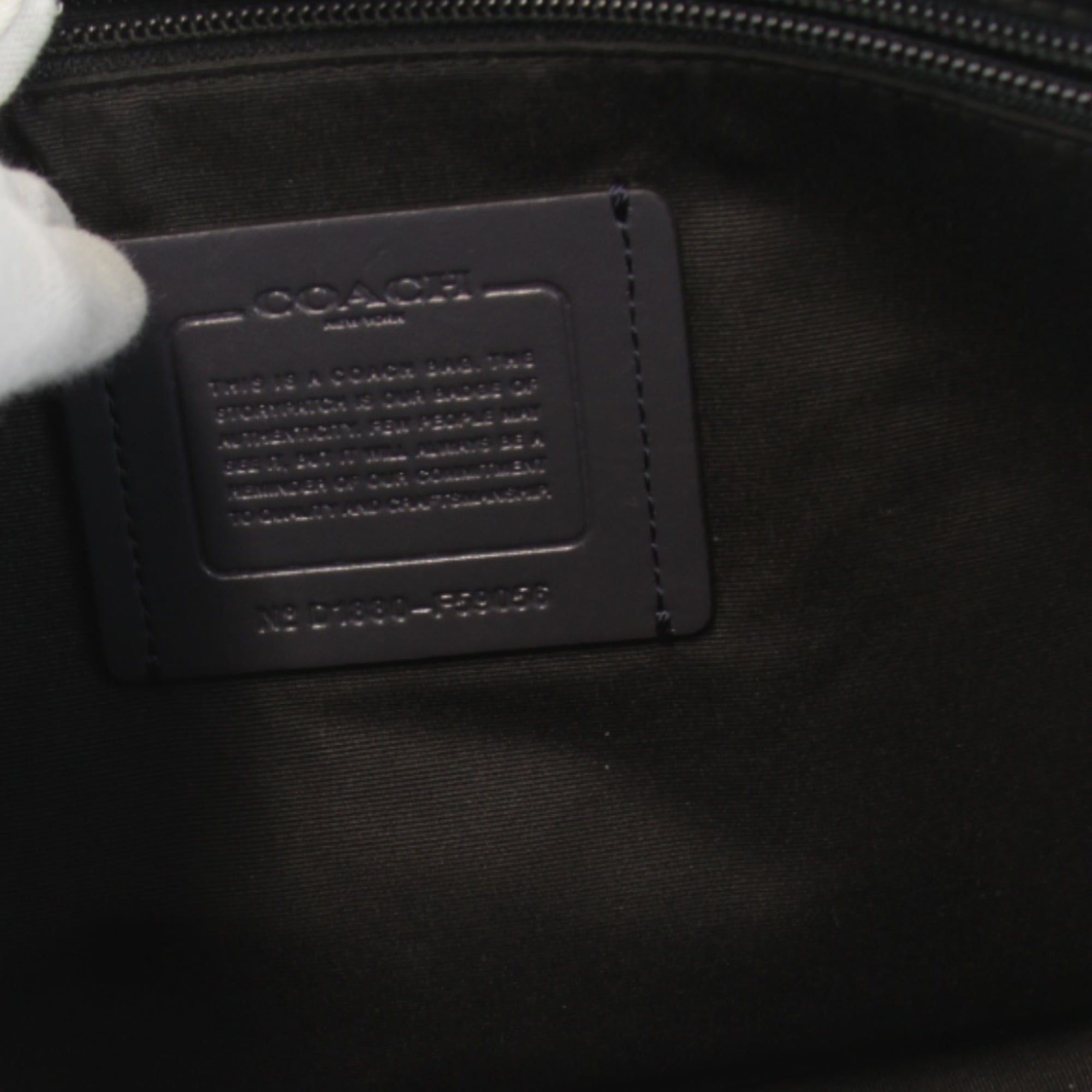 Coach Black Leather Briefcase Shoulder Bag (Pre-Owned)