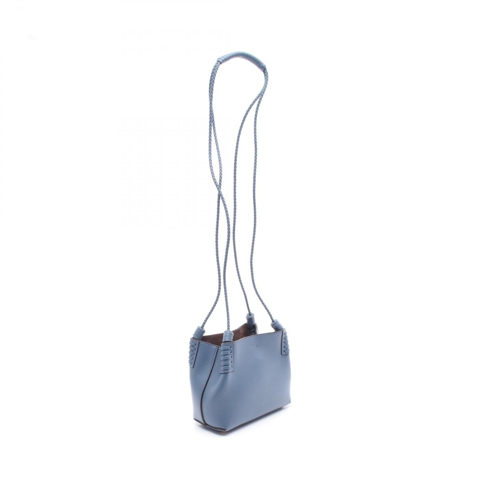 Etro Blue Leather Tote Bag (Pre-Owned)