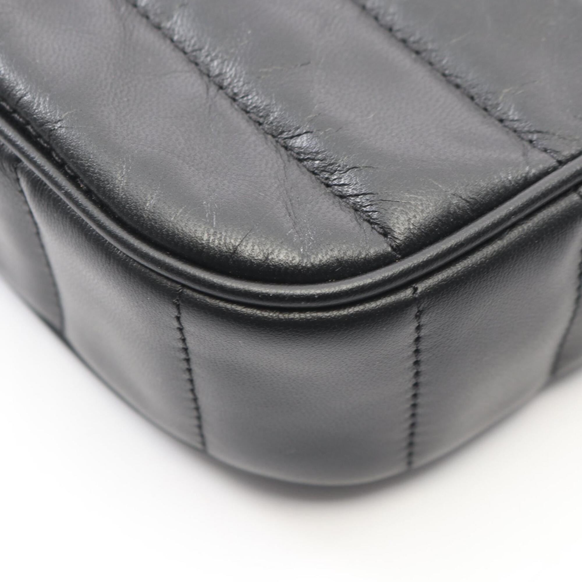 Celine Black Leather Handbag Shoulder Bag (Pre-Owned)