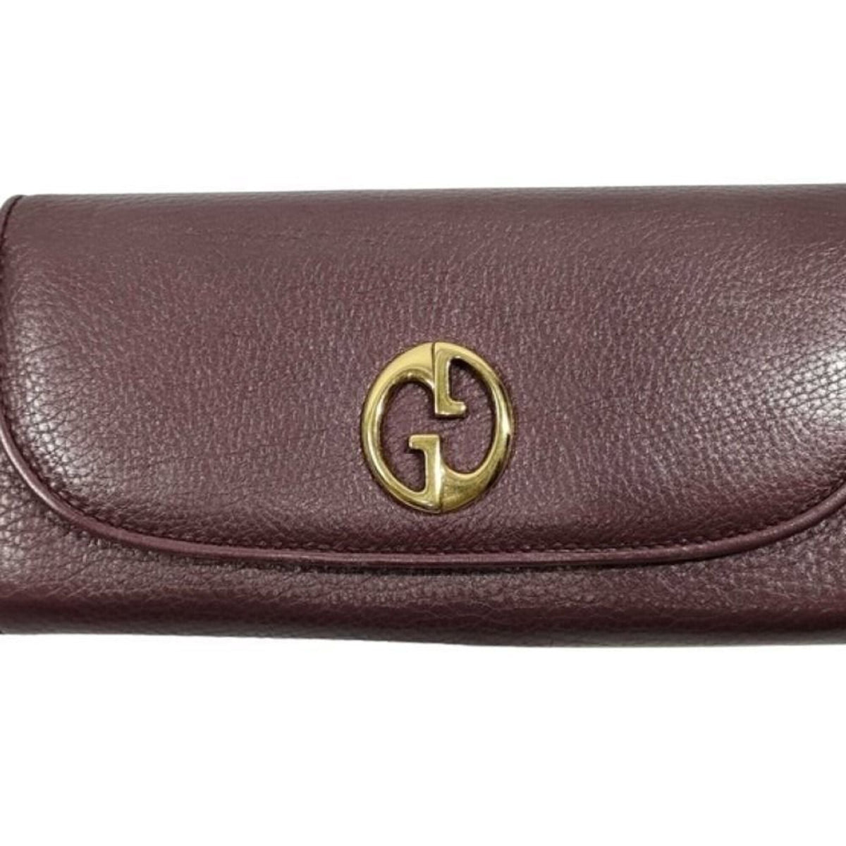 Gucci Bordeaux Leather Coin Purse/Coin Case (Pre-Owned)