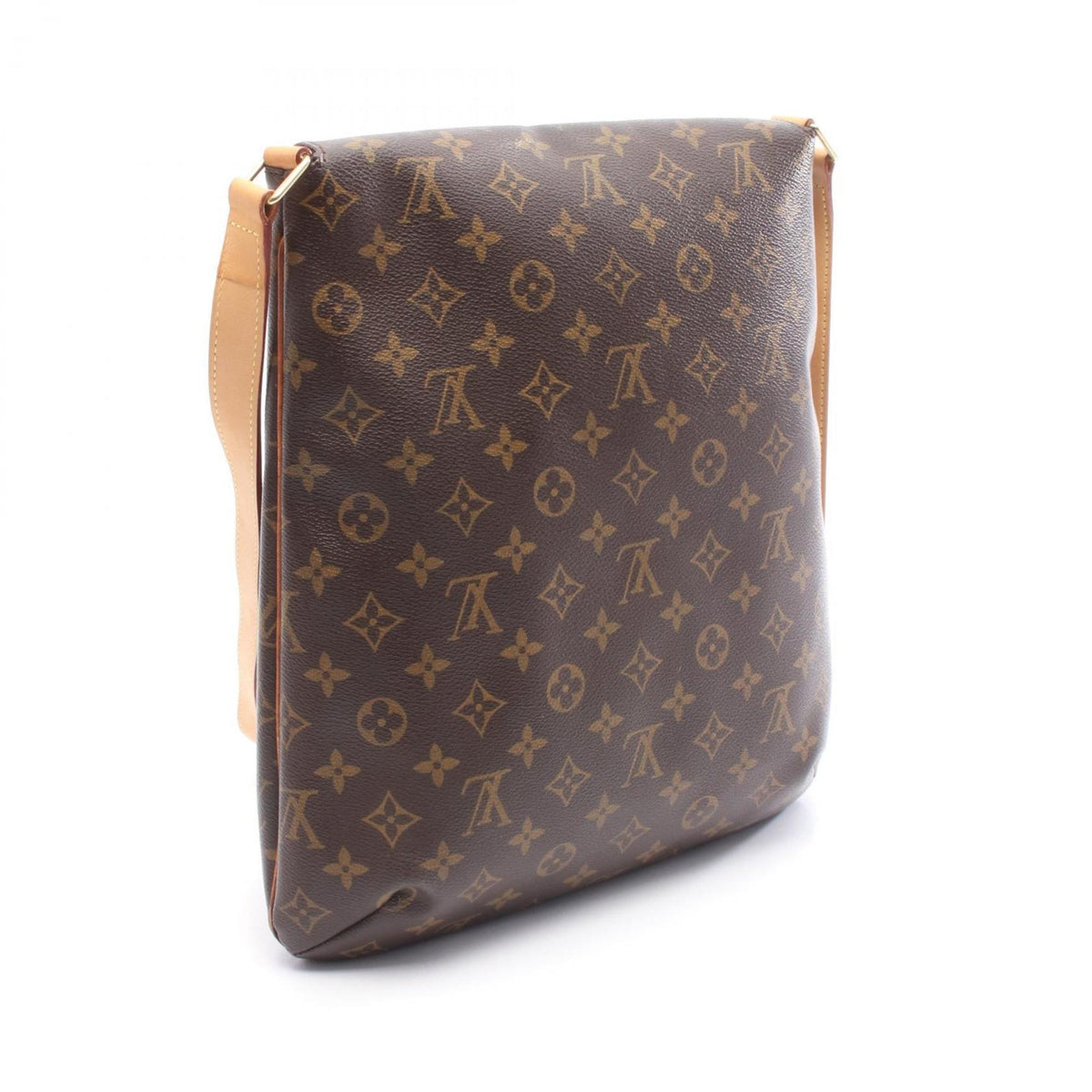 Louis Vuitton Brown Monogram Leather Shoulder Bag (Pre-Owned)