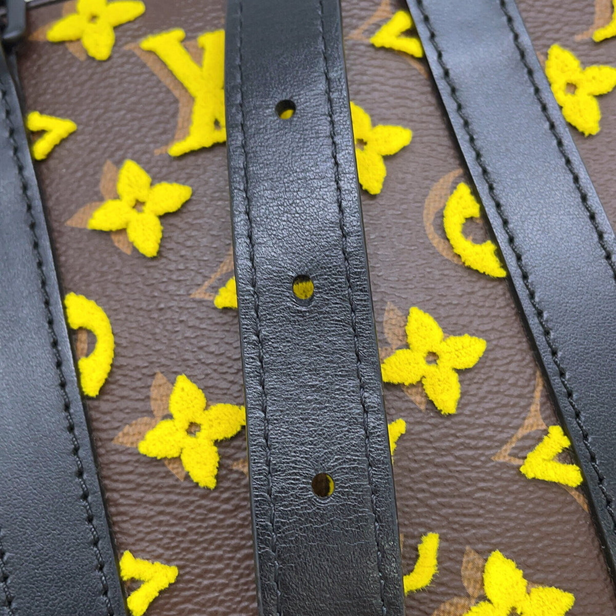 Louis Vuitton Monogram Tuffetage Black Brown Yellow Handbag Shoulder Bag (Pre-Owned)