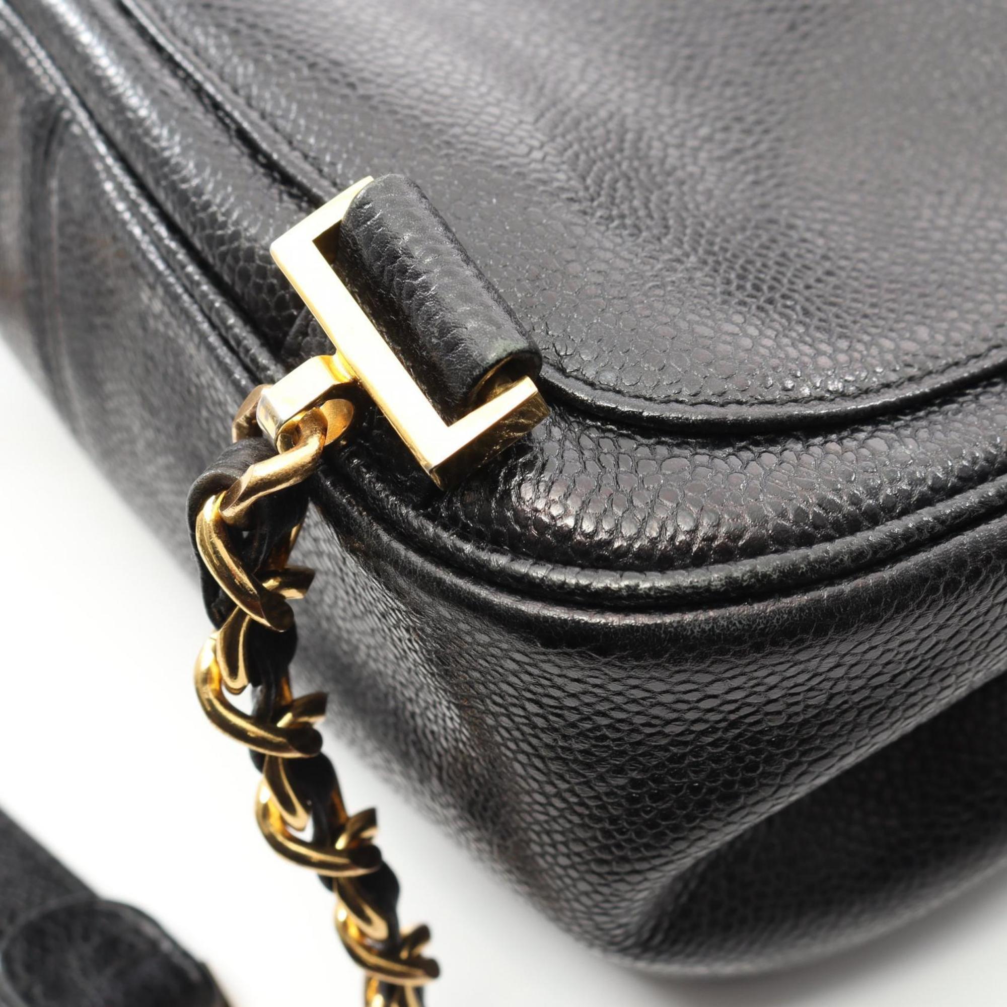 Chanel Black Grained Calfskin Backpack (Pre-Owned)